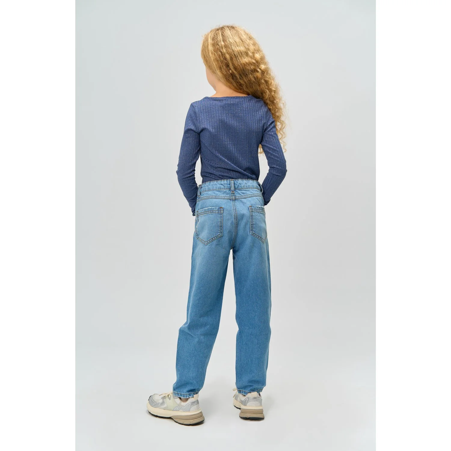 The New Navy Blazer Rina L_S Glitter Rib Tee - Image 6