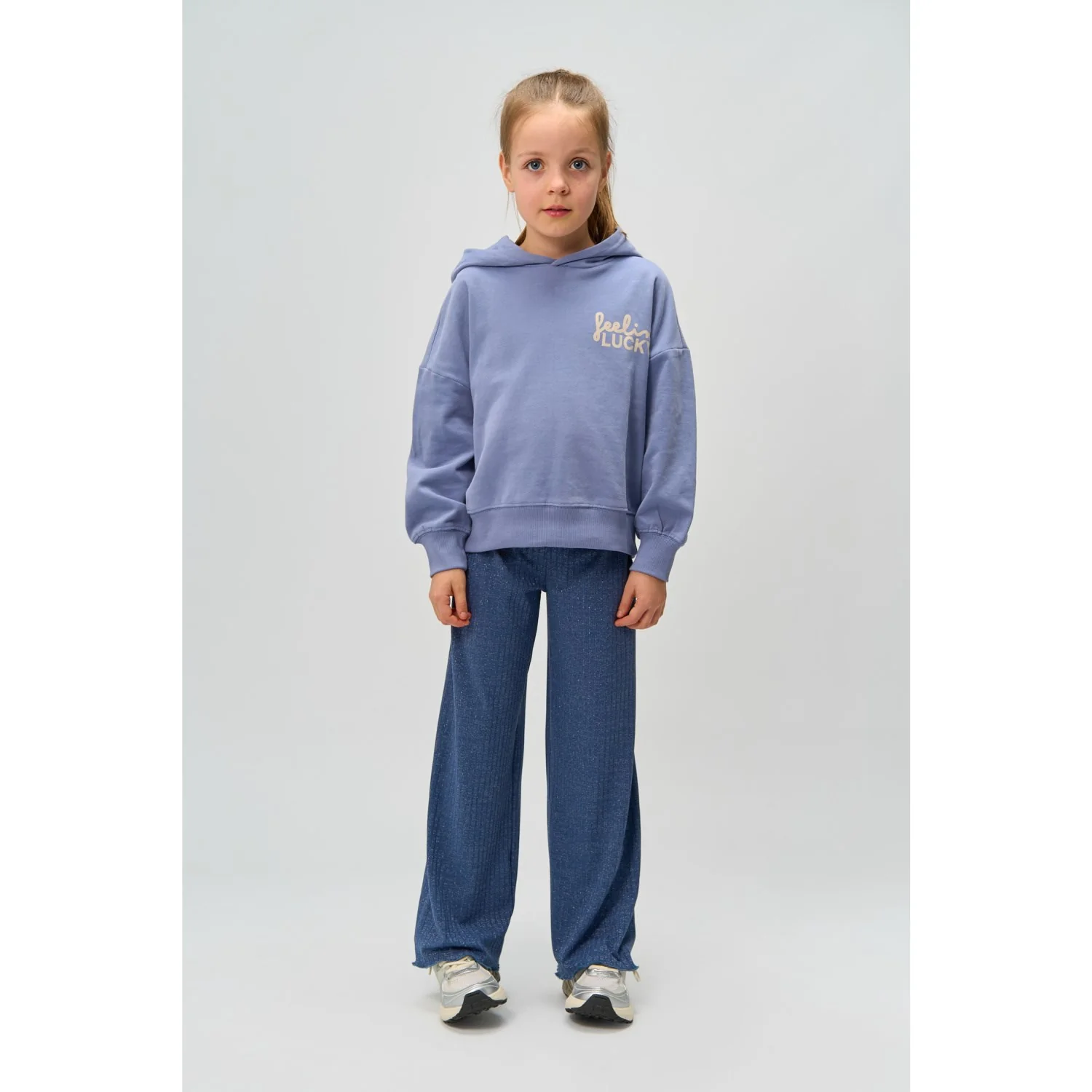 The New Navy Blazer Rina Wide Glitter Rib Pants - Image 2