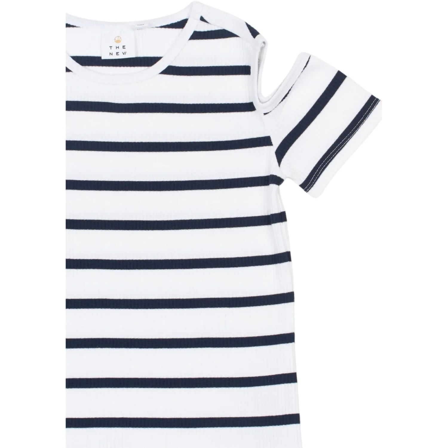 The New Navy Blazer Striped Tntish S_S Rib Tee - Image 3