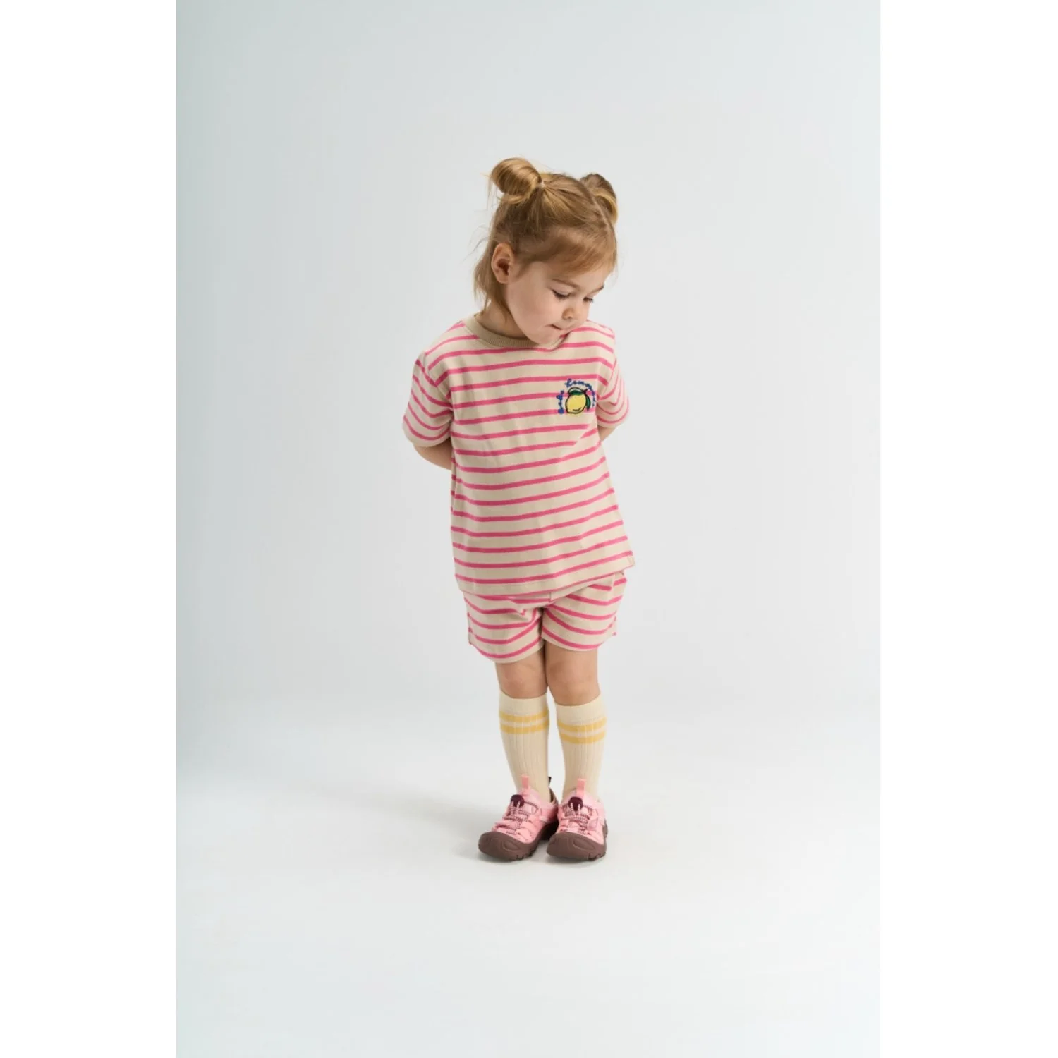 THE NEW Siblings Carmine Rose Striped Tnstsannah Os S_S Tee - Image 2