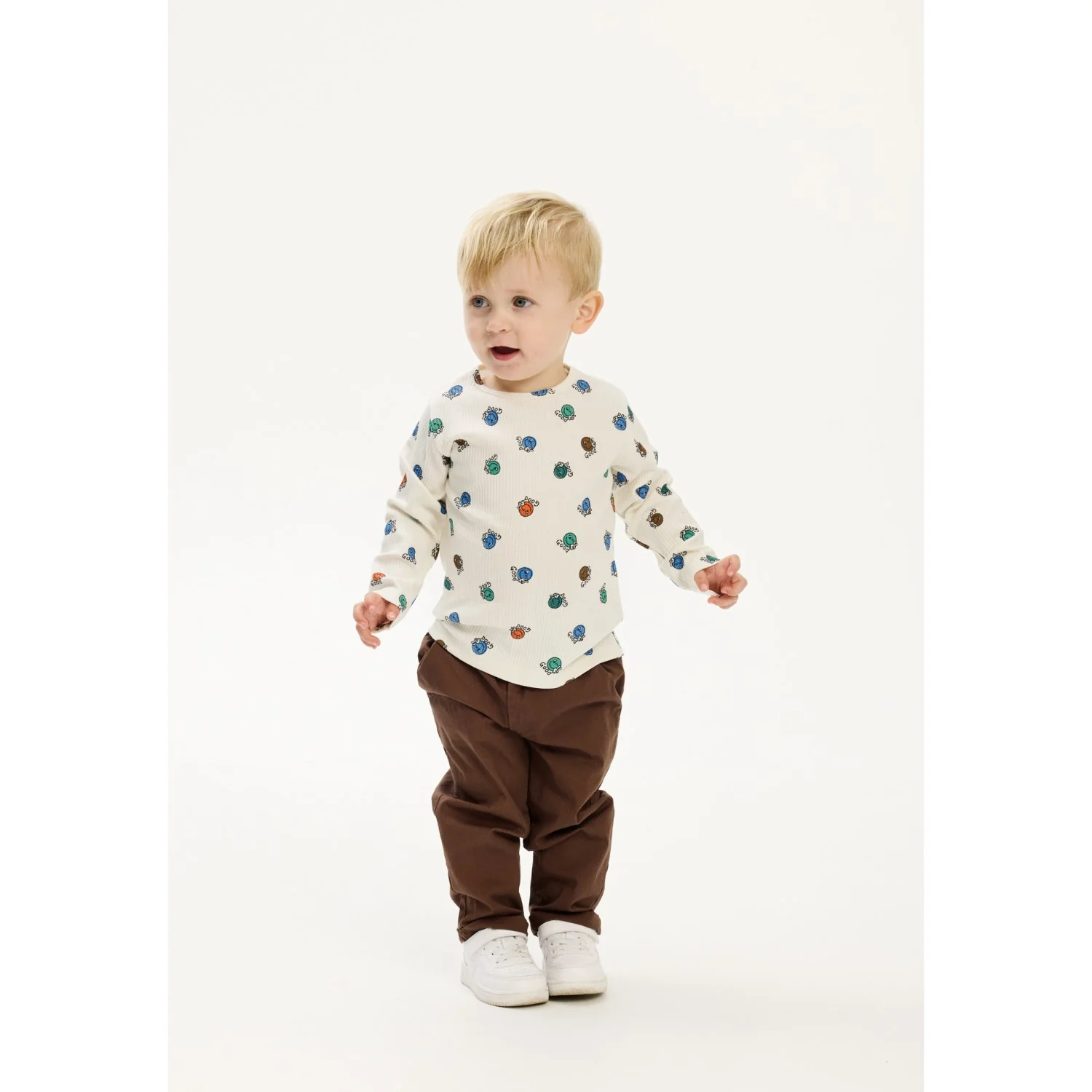 THE NEW Siblings Cloud Dancer AOP Palmer L_S Rib Tee - Image 2