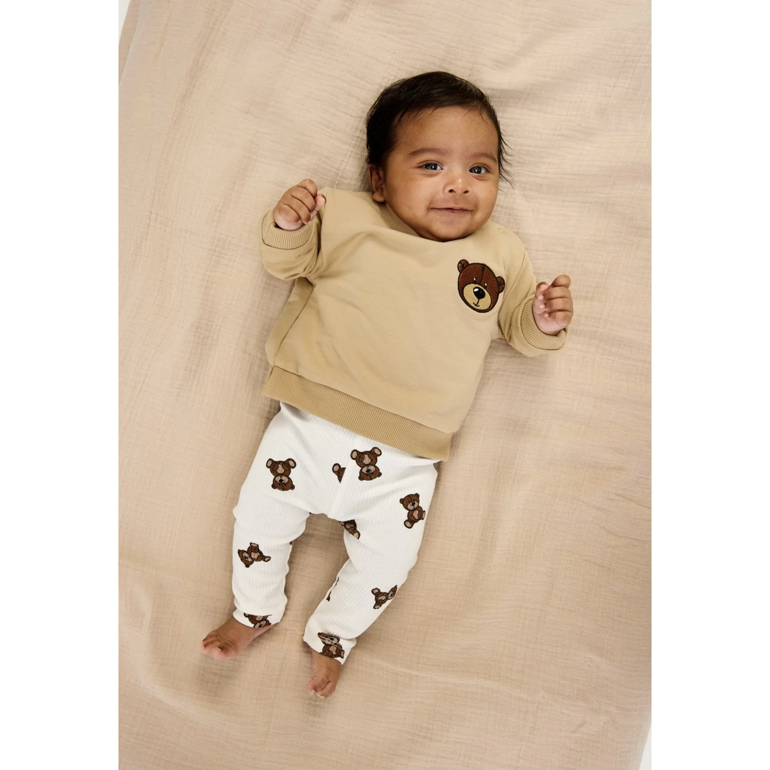 THE NEW Siblings Cloud Dancer AOP TNSBPaulo Rib Leggings - Image 2