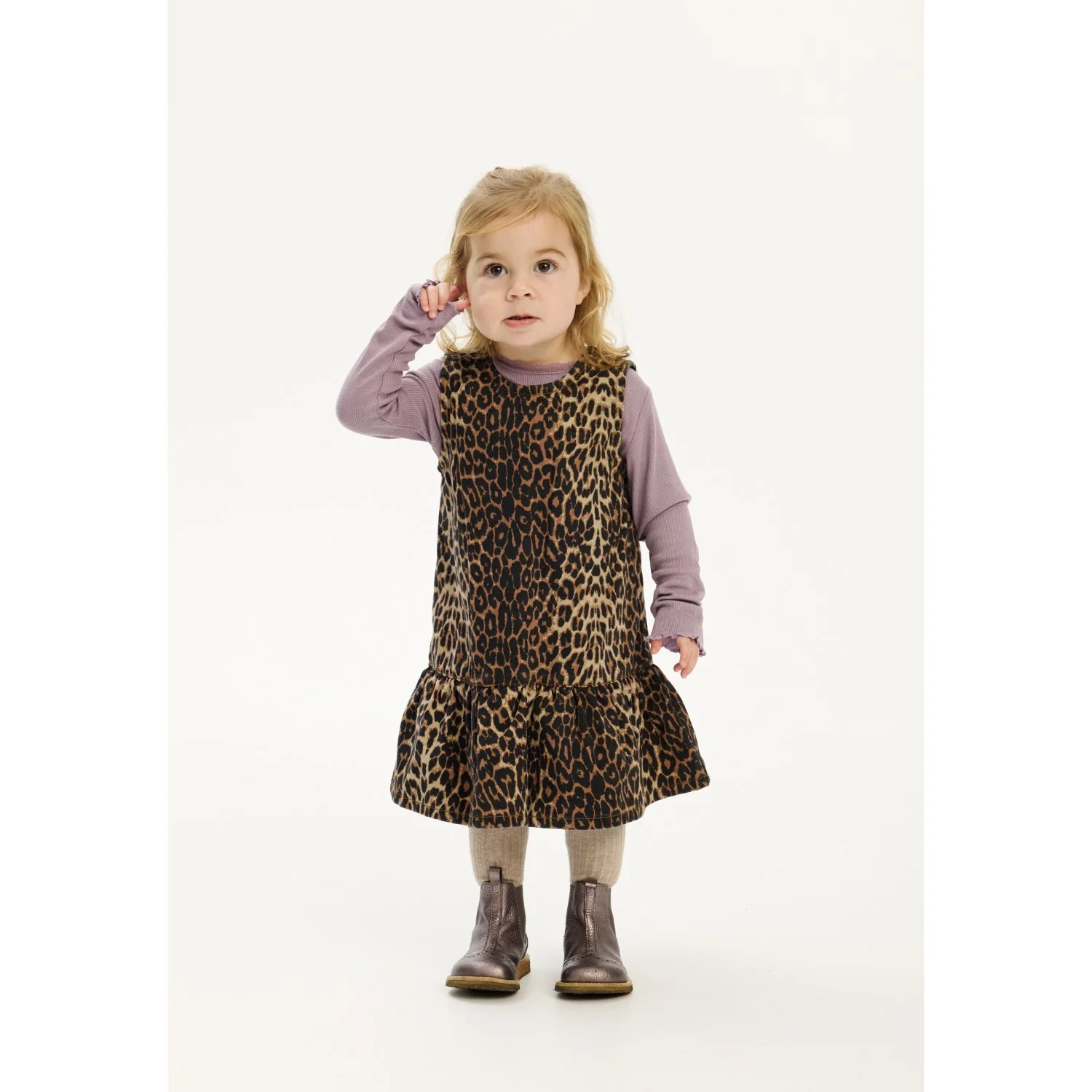 THE NEW Siblings Feather Gray AOP Paloma S_L Denim Dress - Image 3