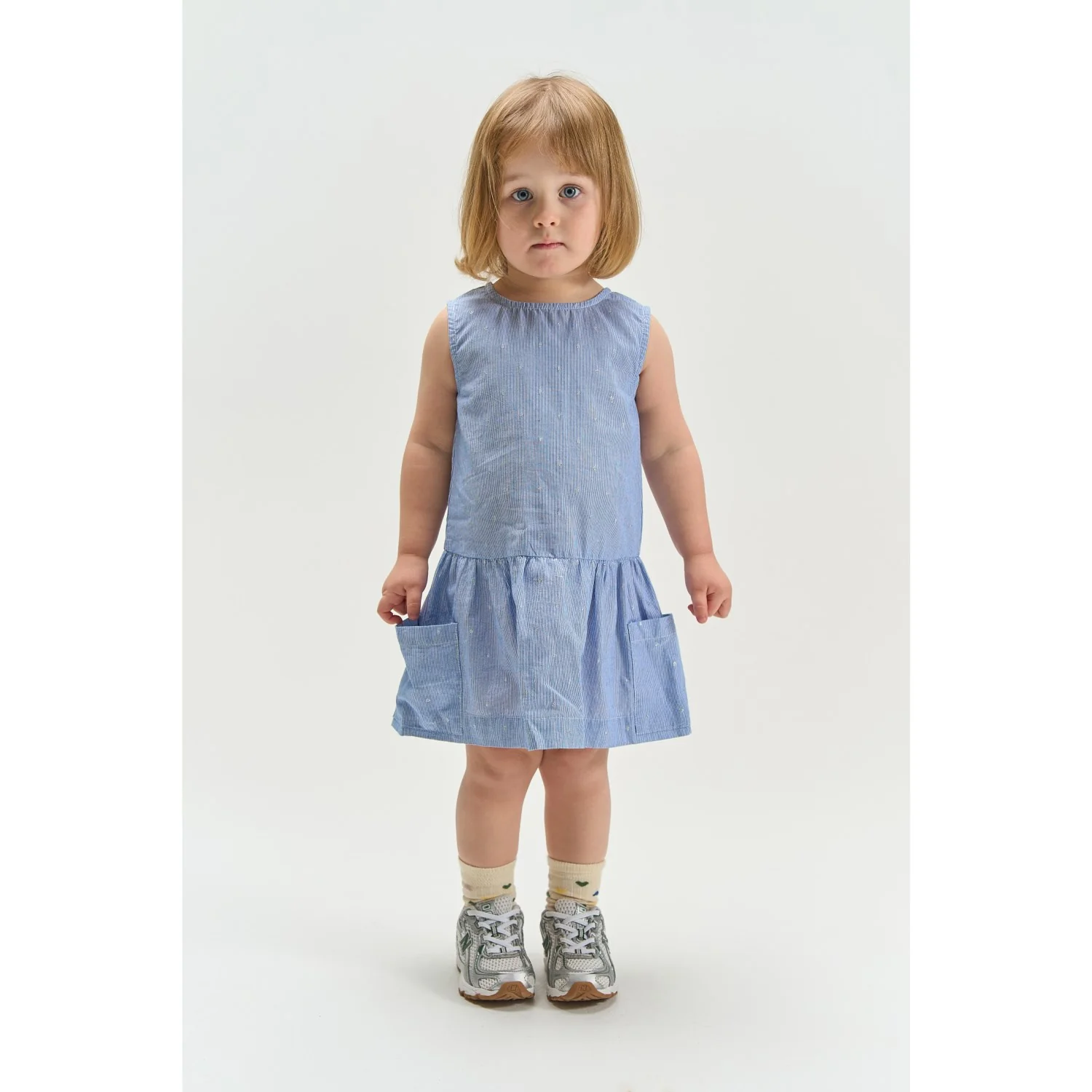 THE NEW Siblings Forever Blue Striped Tnstthea S_L Dress - Image 2