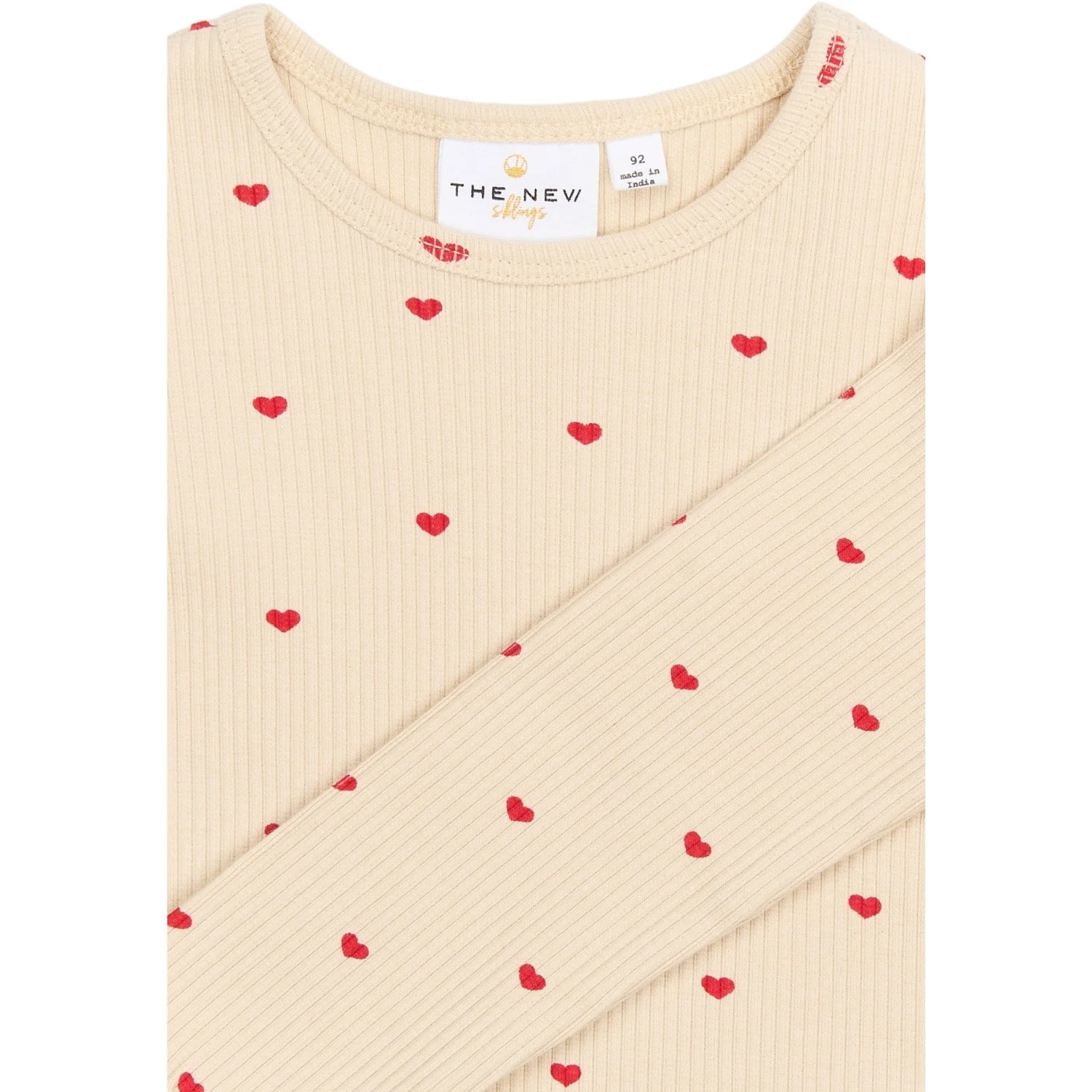 THE NEW Siblings Gardenia AOP Holiday Heart Rib Night Set - Image 3