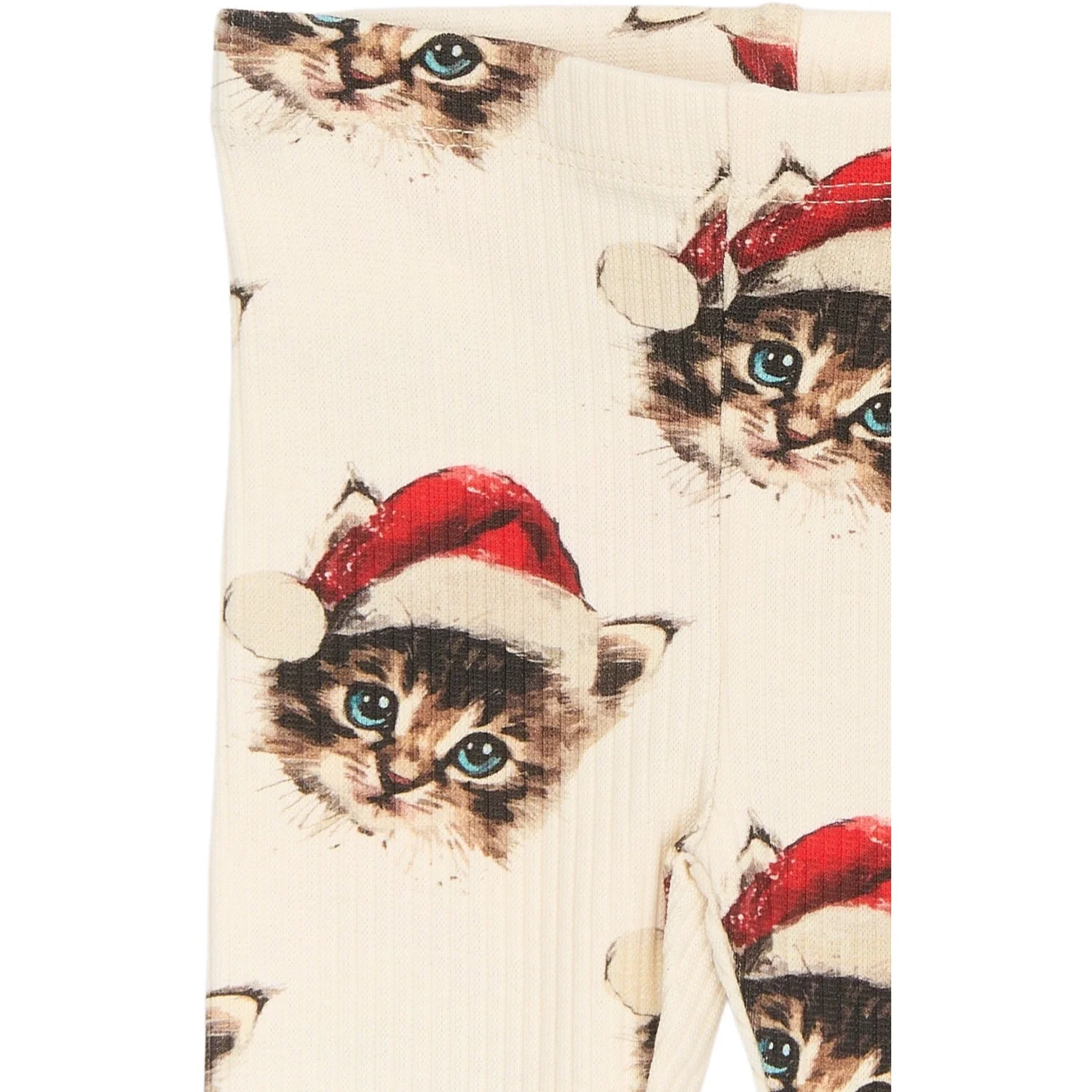 THE NEW Siblings Gardenia Cat AOP Holiday Rib Leggings - Image 2