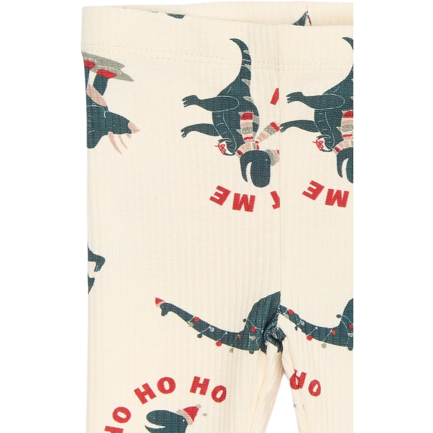 THE NEW Siblings Gardenia Dino AOP Holiday Rib Leggings - Image 2