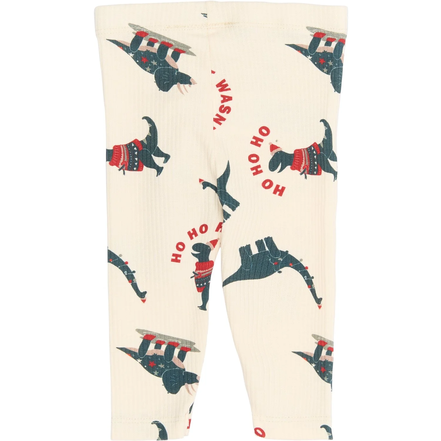 THE NEW Siblings Gardenia Dino AOP Holiday Rib Leggings - Image 3