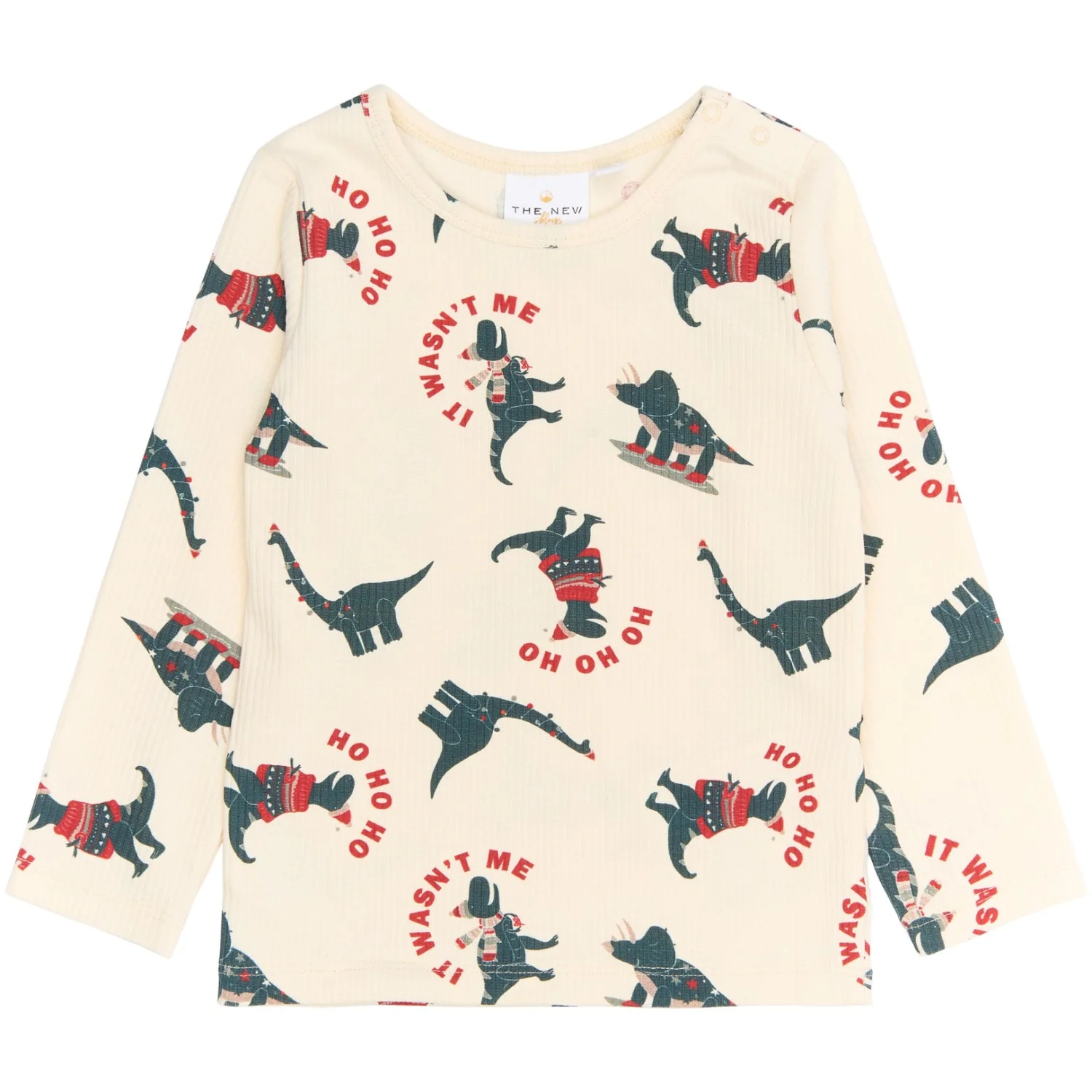 THE NEW Siblings Gardenia Dino AOP Holiday Rib Night Set - Image 8