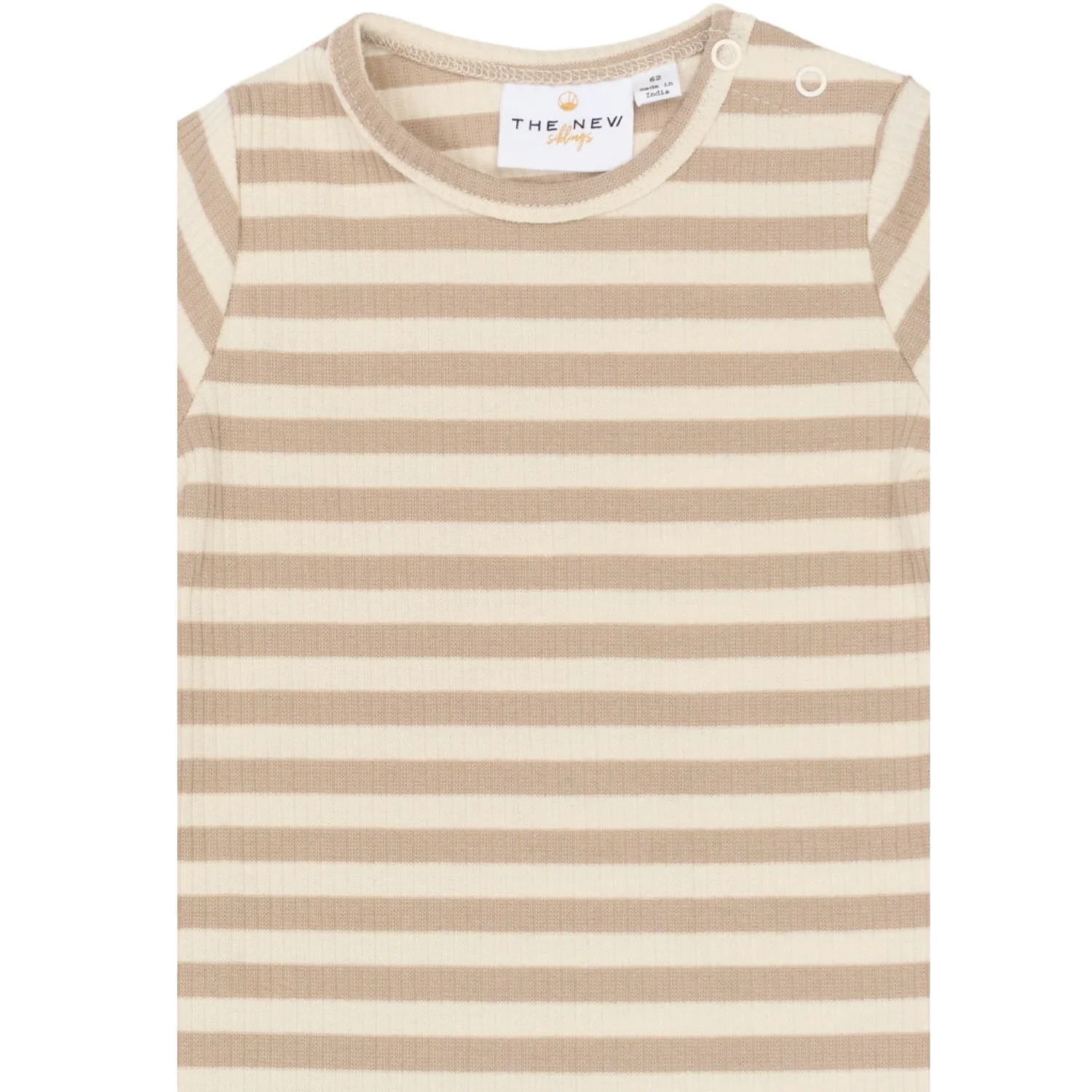 THE NEW Siblings Humus Striped Tnsbfro S_S Rib Jumpsuit - Image 2