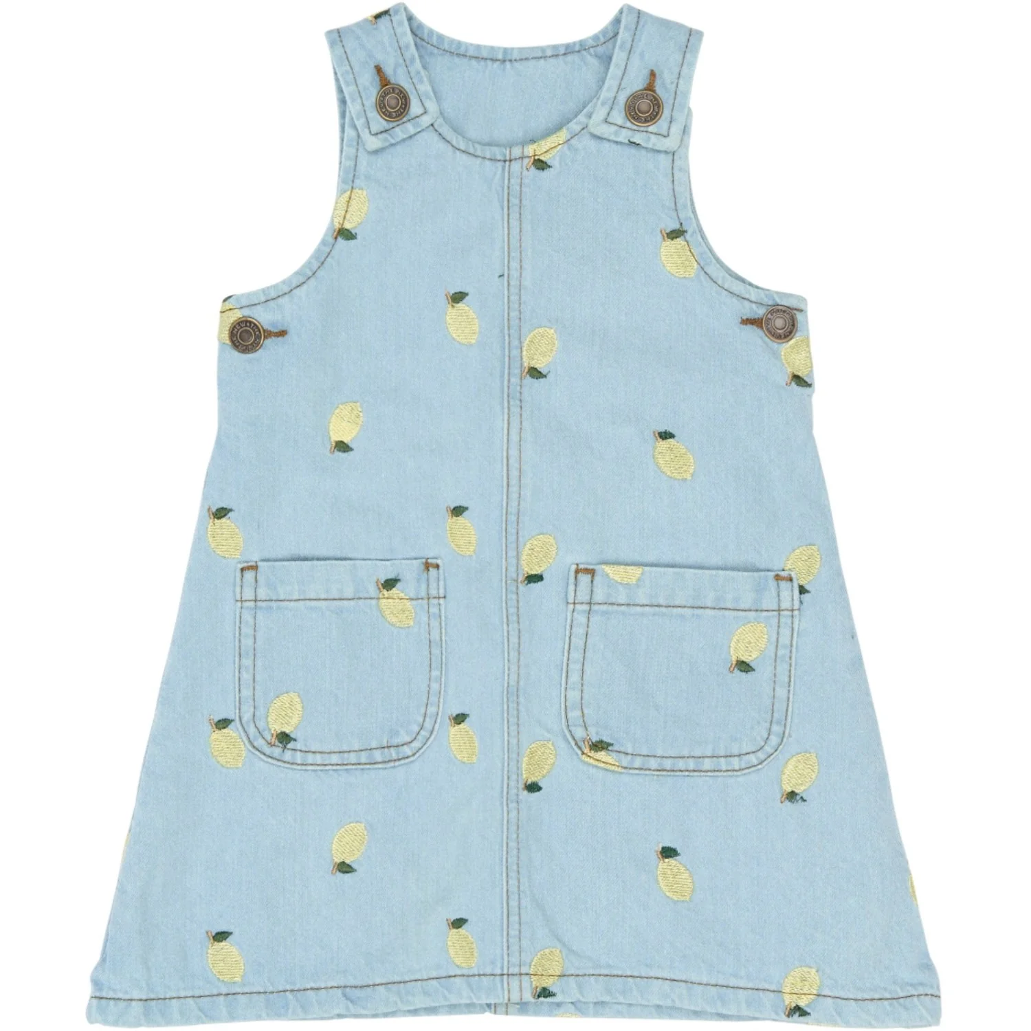 THE NEW Siblings Light Blue Denim Emb Tnstsaja S_L Denim Dress
