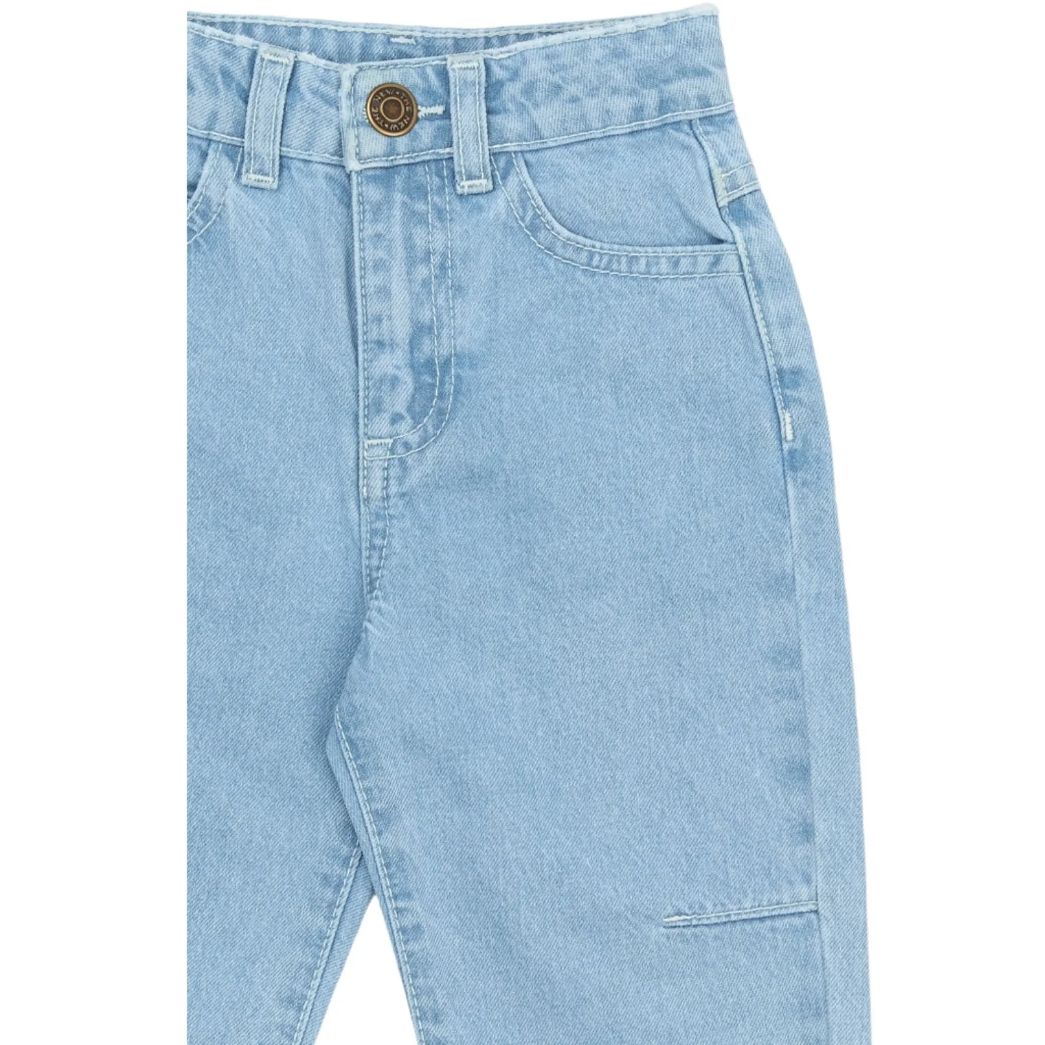THE NEW Siblings Light Blue Denim Tnstsilvio Barrel Fit Jeans - Image 3