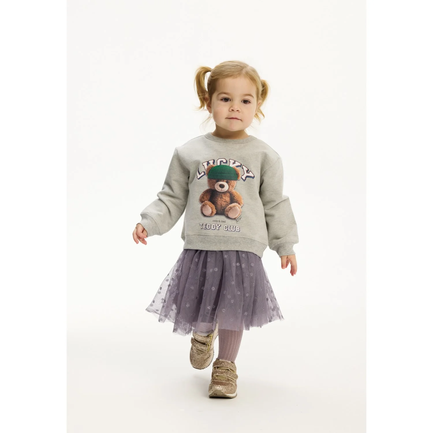 THE NEW Siblings Light Grey Melange Pippin Oversize Sweatshirt - Image 3