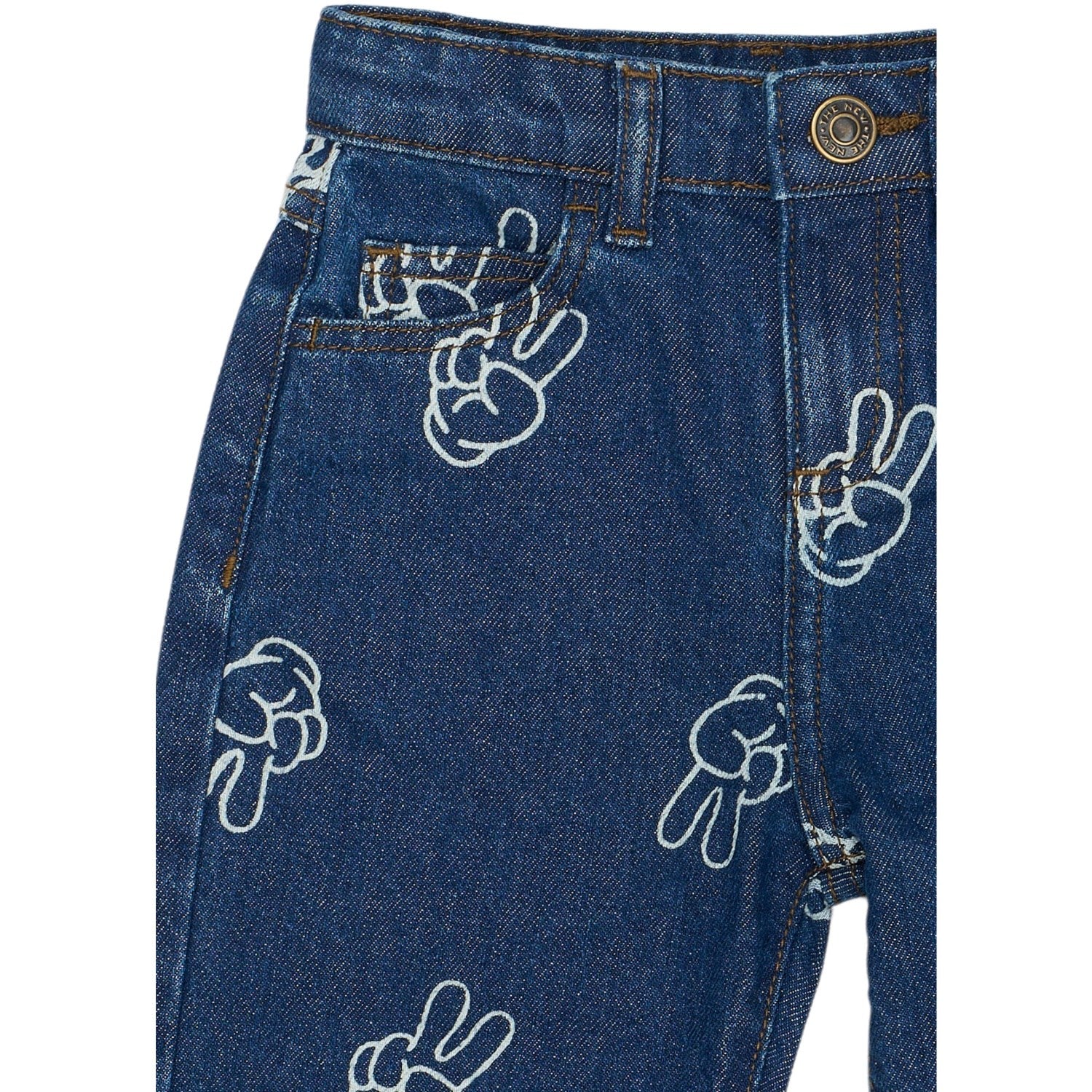 THE NEW Siblings Medium Blue Denim AOP Prosper Wide Jeans - Image 2