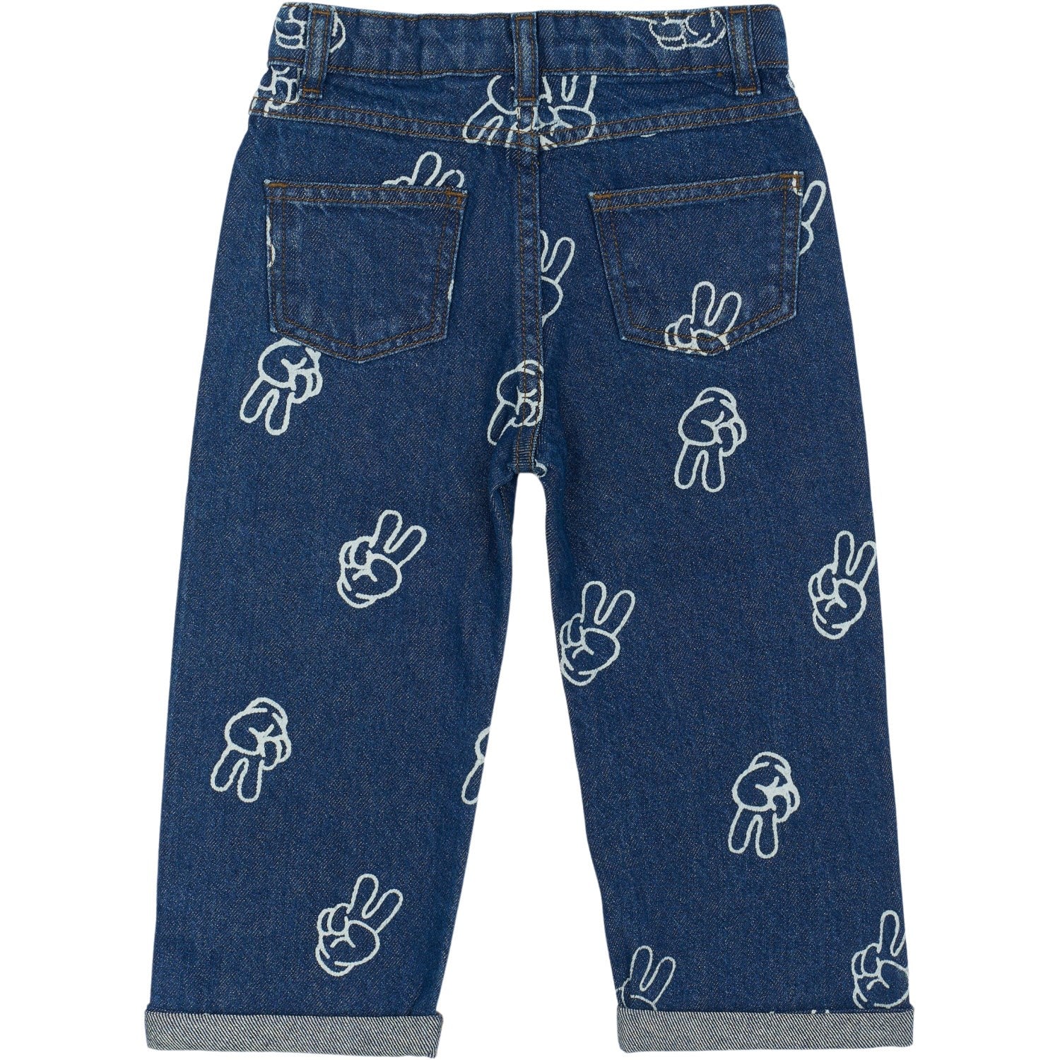 THE NEW Siblings Medium Blue Denim AOP Prosper Wide Jeans - Image 3
