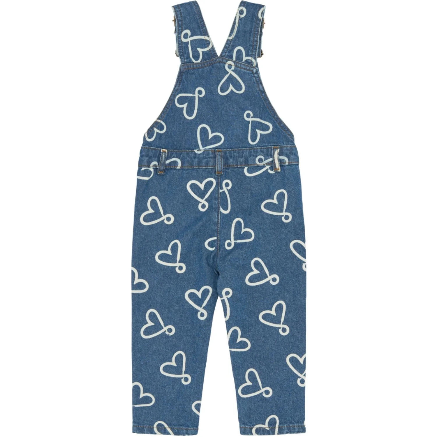 THE NEW Siblings Medium Blue Denim Aop Tnstshea Denim Dungarees - Image 4