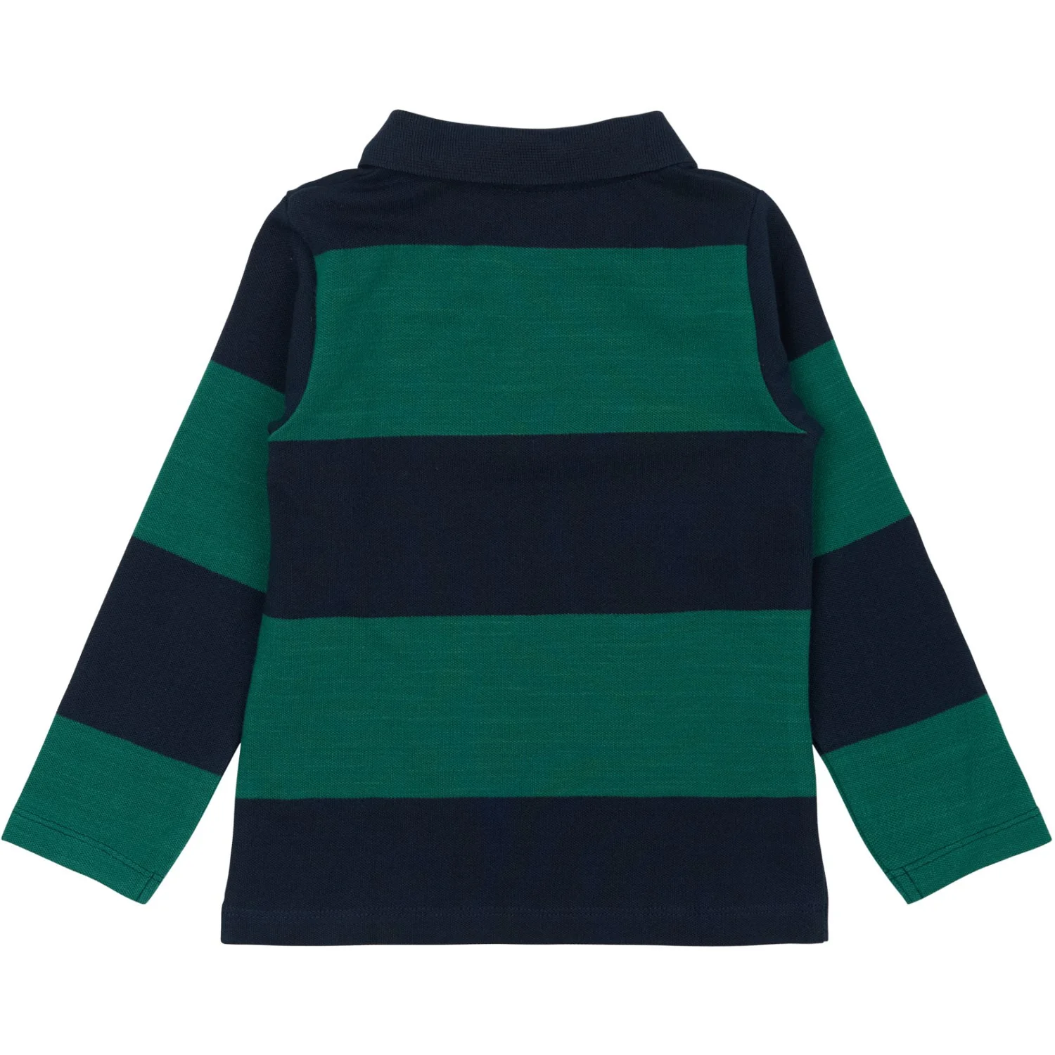 THE NEW Siblings Navy Blazer Striped Pinon L_S Pique Polo - Image 5