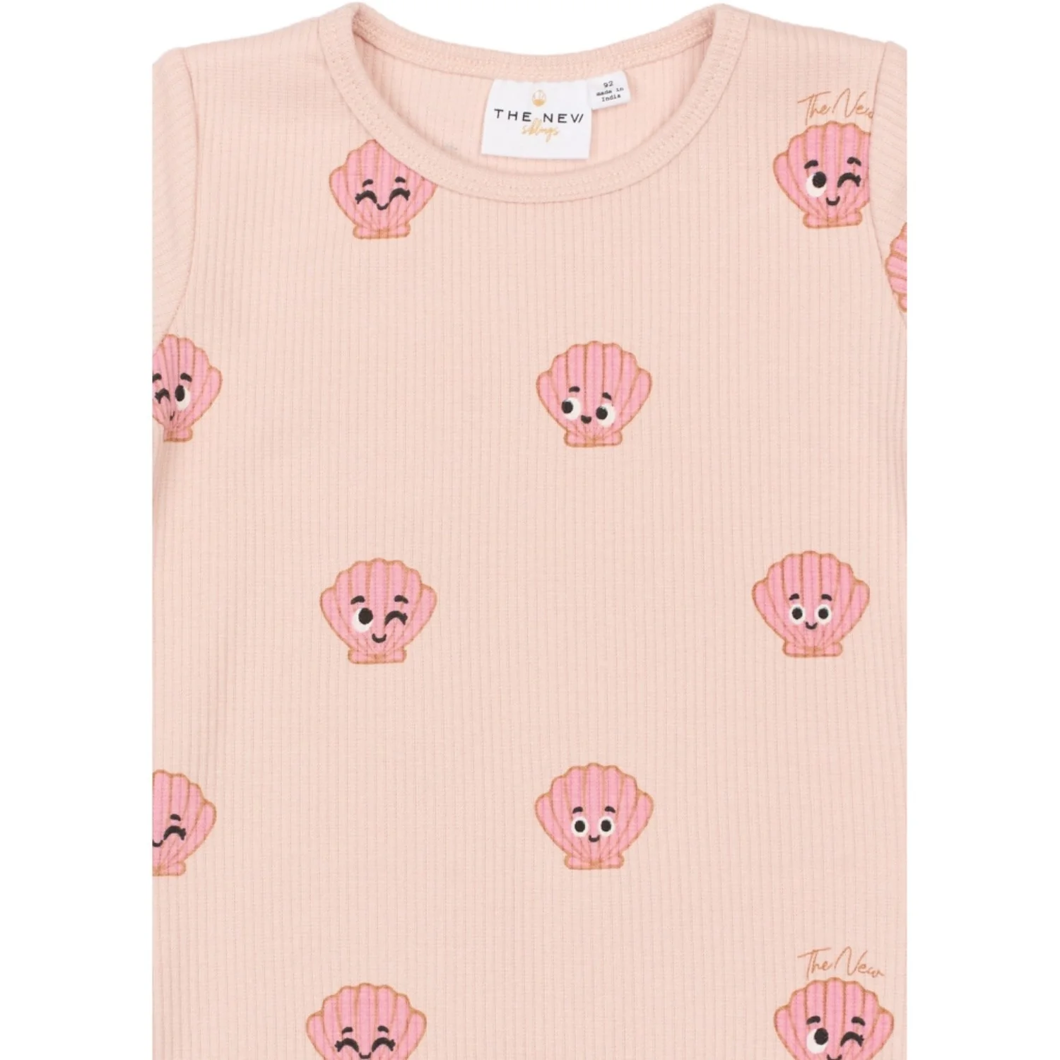 THE NEW Siblings Peach Whip Aop Tnsttinker S_S Rib Tee - Image 4