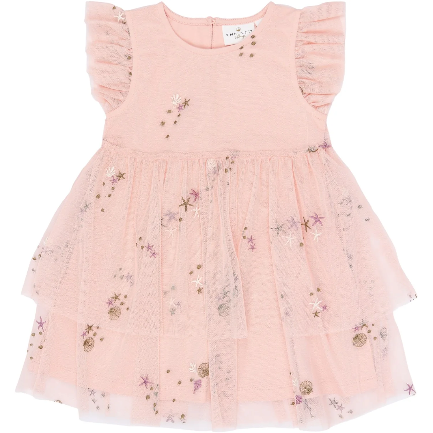 THE NEW Siblings Peach Whip Emb Tnsttulla S_L Dress