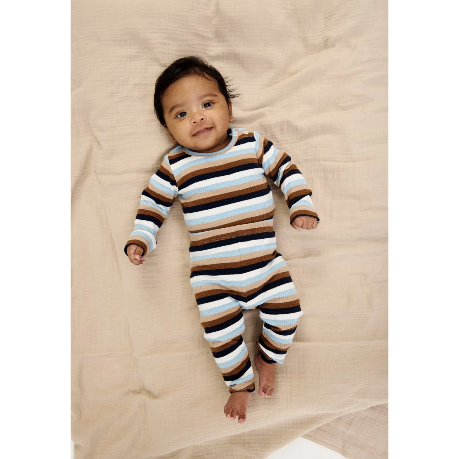 THE NEW Siblings Powder Blue Striped TNSBPark L_S Rib Body - Image 2