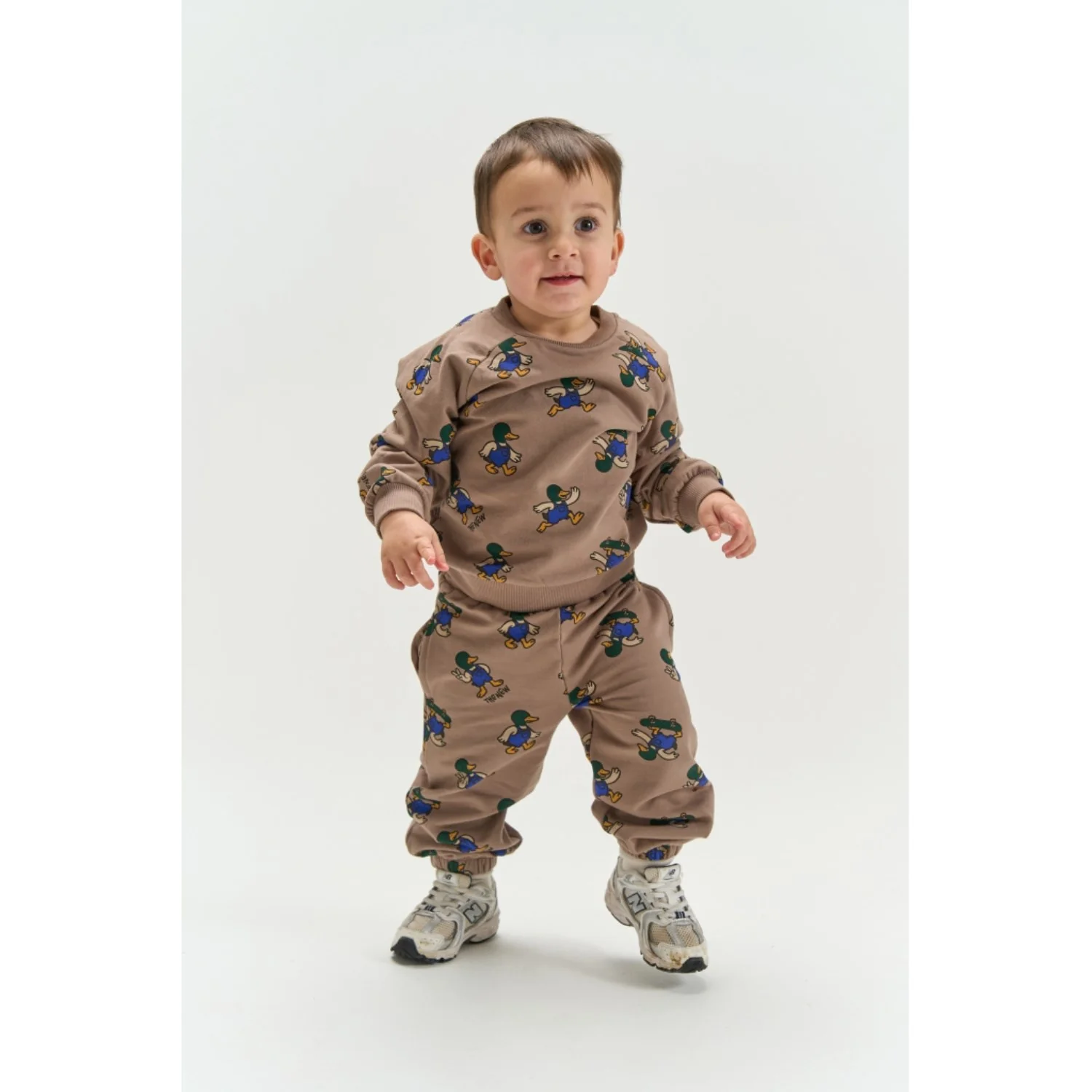 THE NEW Siblings Taupe Gray AOP Tn Tnstvhil Sweatpants - Image 2