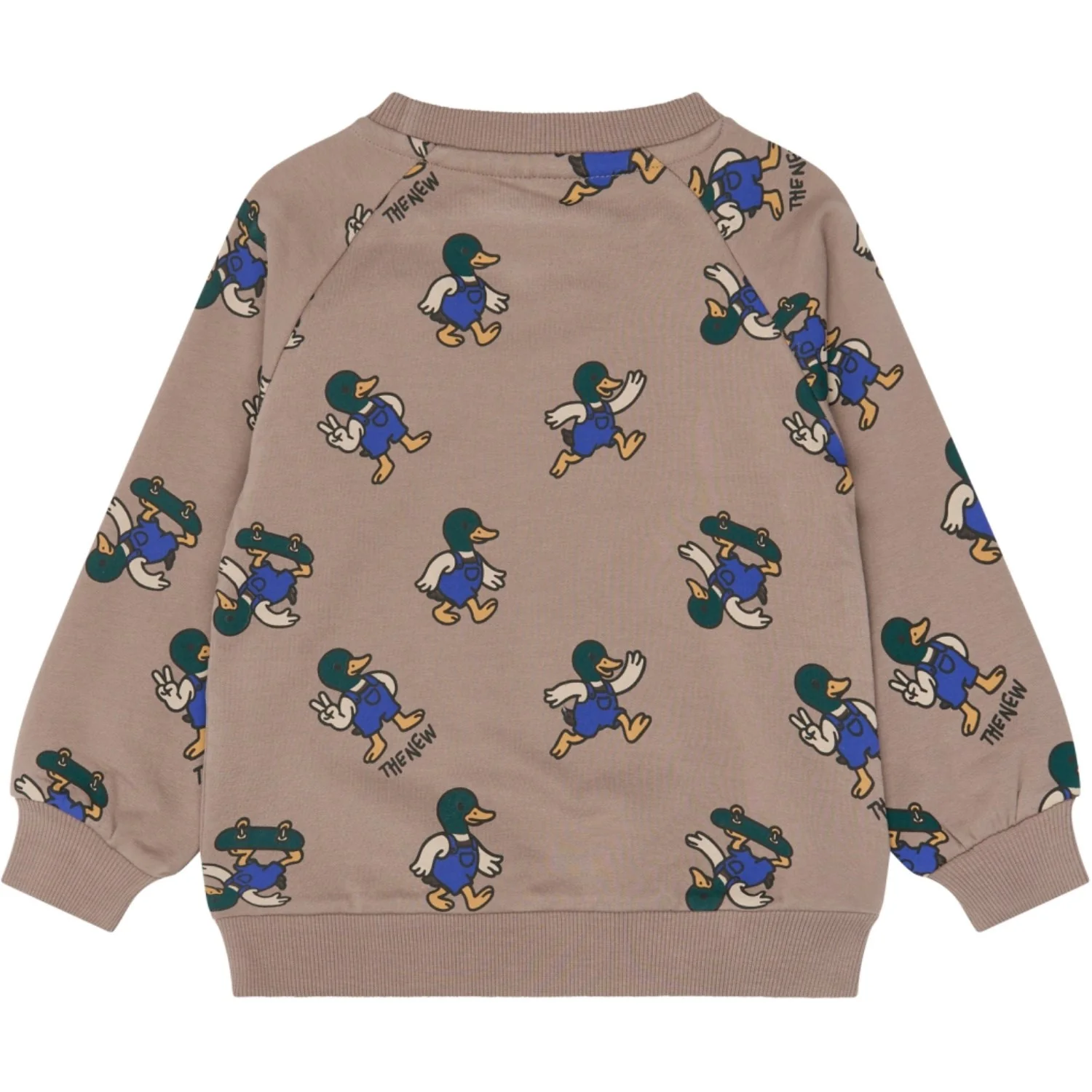 THE NEW Siblings Taupe Gray AOP Tn Tnstvhil Sweatshirt - Image 4