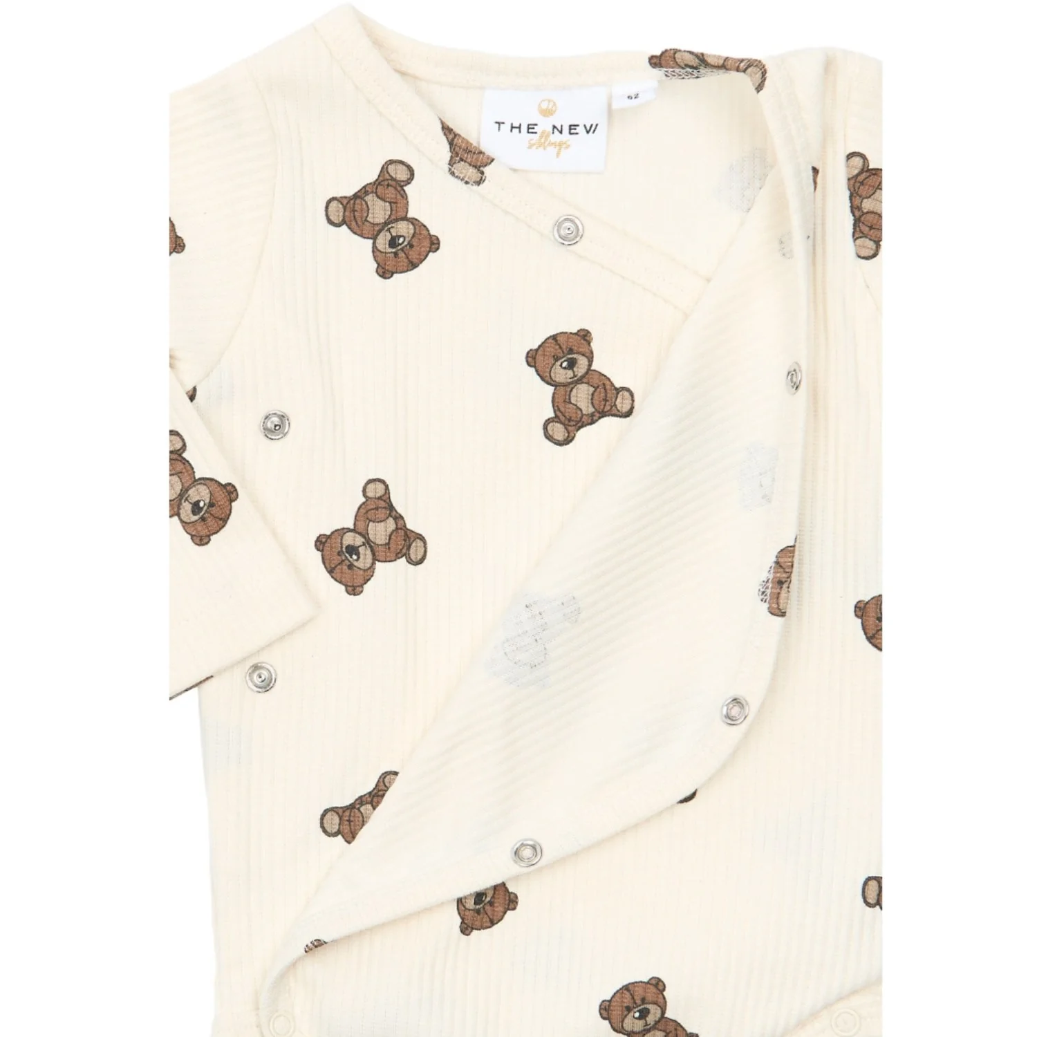 THE NEW Siblings X Luksusbaby Gardenia AOP Tnsbpaulo L_S Wrap Rib Body - Image 2
