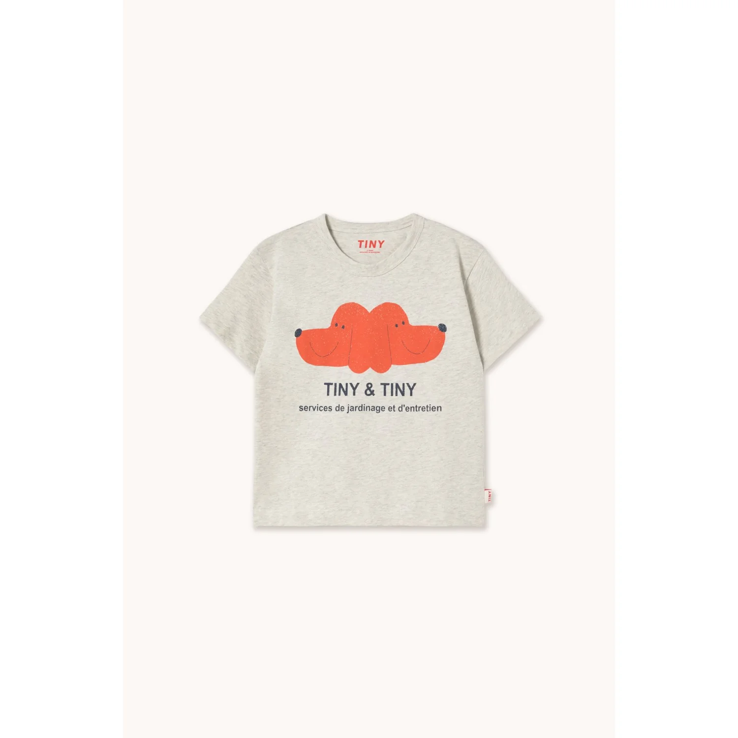 TinyCottons Cream Heather Tiny&Tiny Graphic Tee