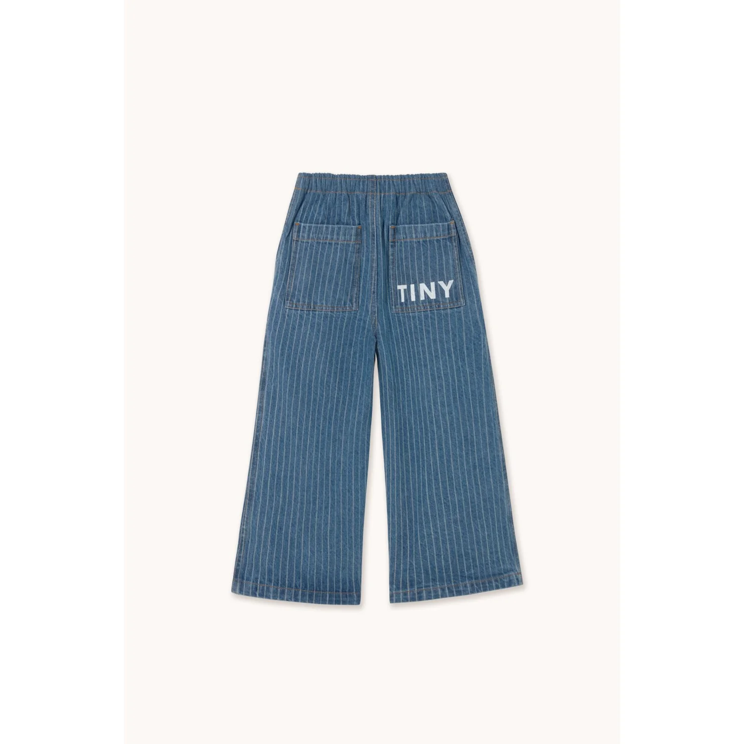 TinyCottons Light Wash Denim Stripes Denim Pant - Image 3