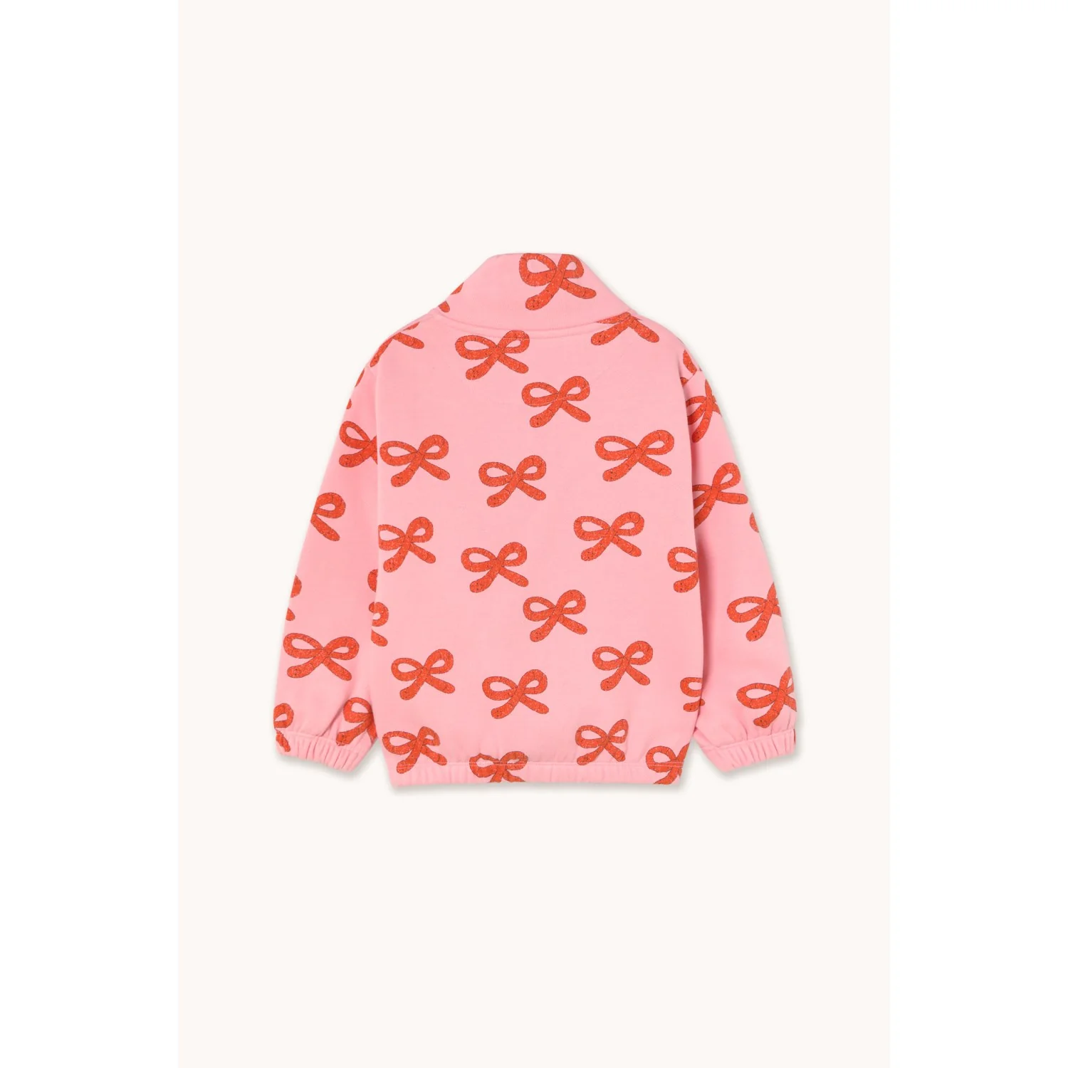 TinyCottons Pink Worms Mockneck Sweatshirt - Image 3