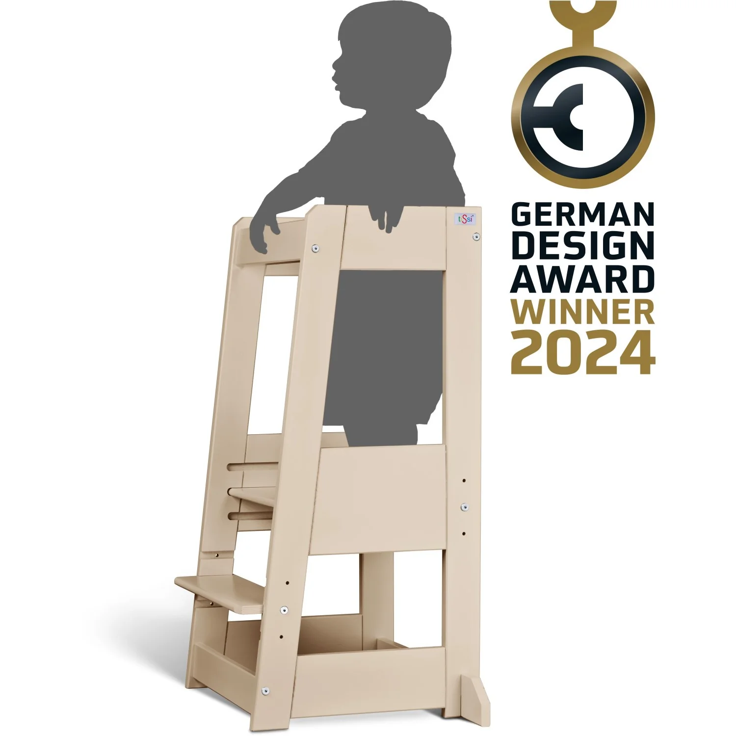 tiSsi® Cashmere Laquer Felix Learning Tower Solid Beech - Image 3