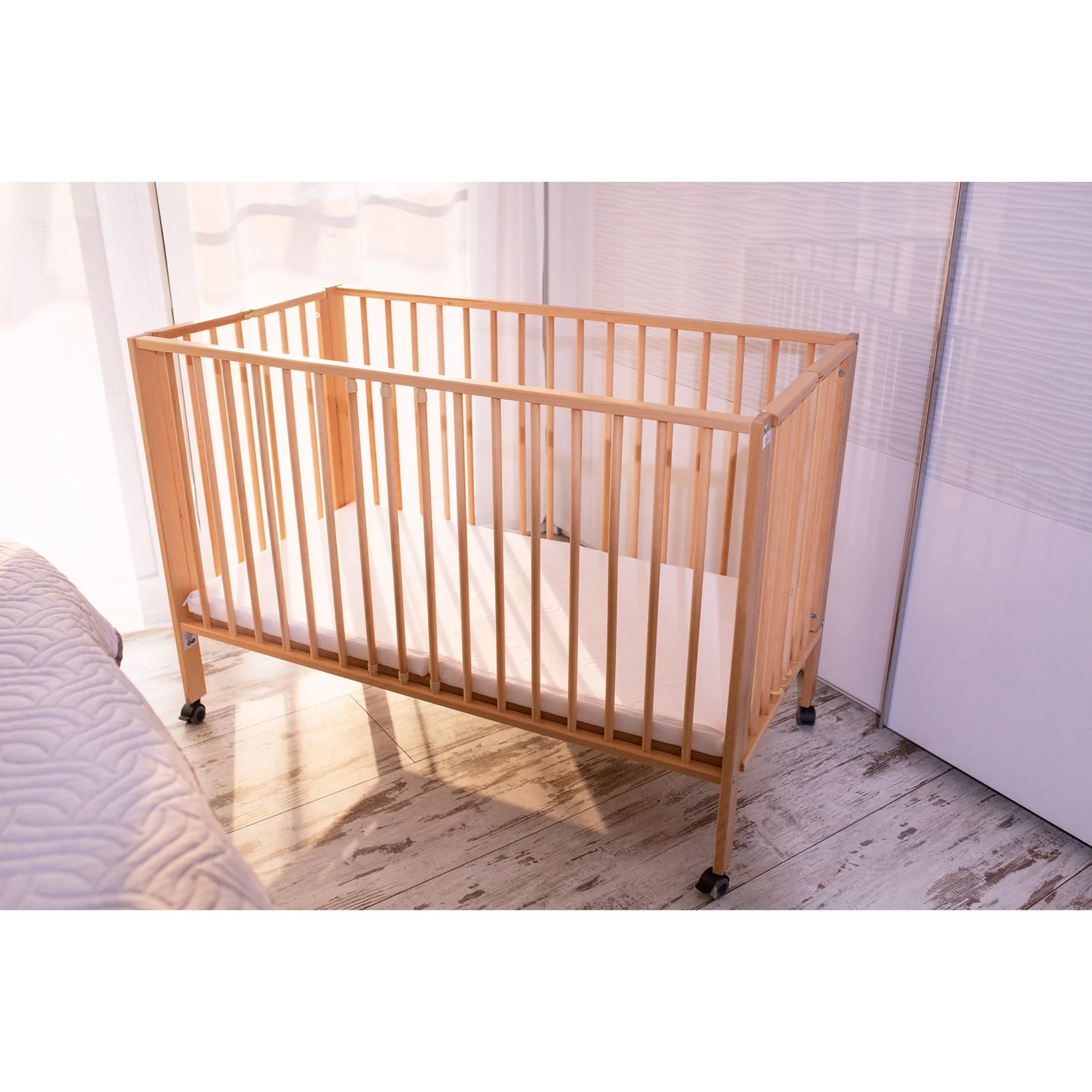 tiSsi® Nature Jori Foldable Bed Solid Beech - Image 11