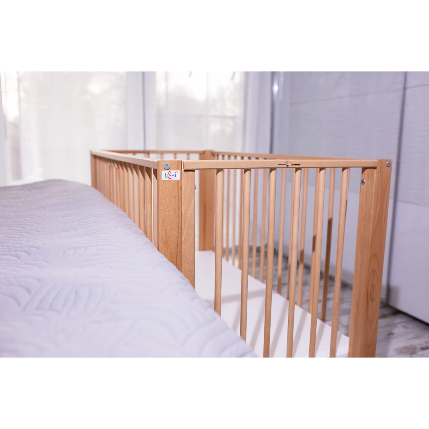 tiSsi® Nature Jori Foldable Bed Solid Beech - Image 12