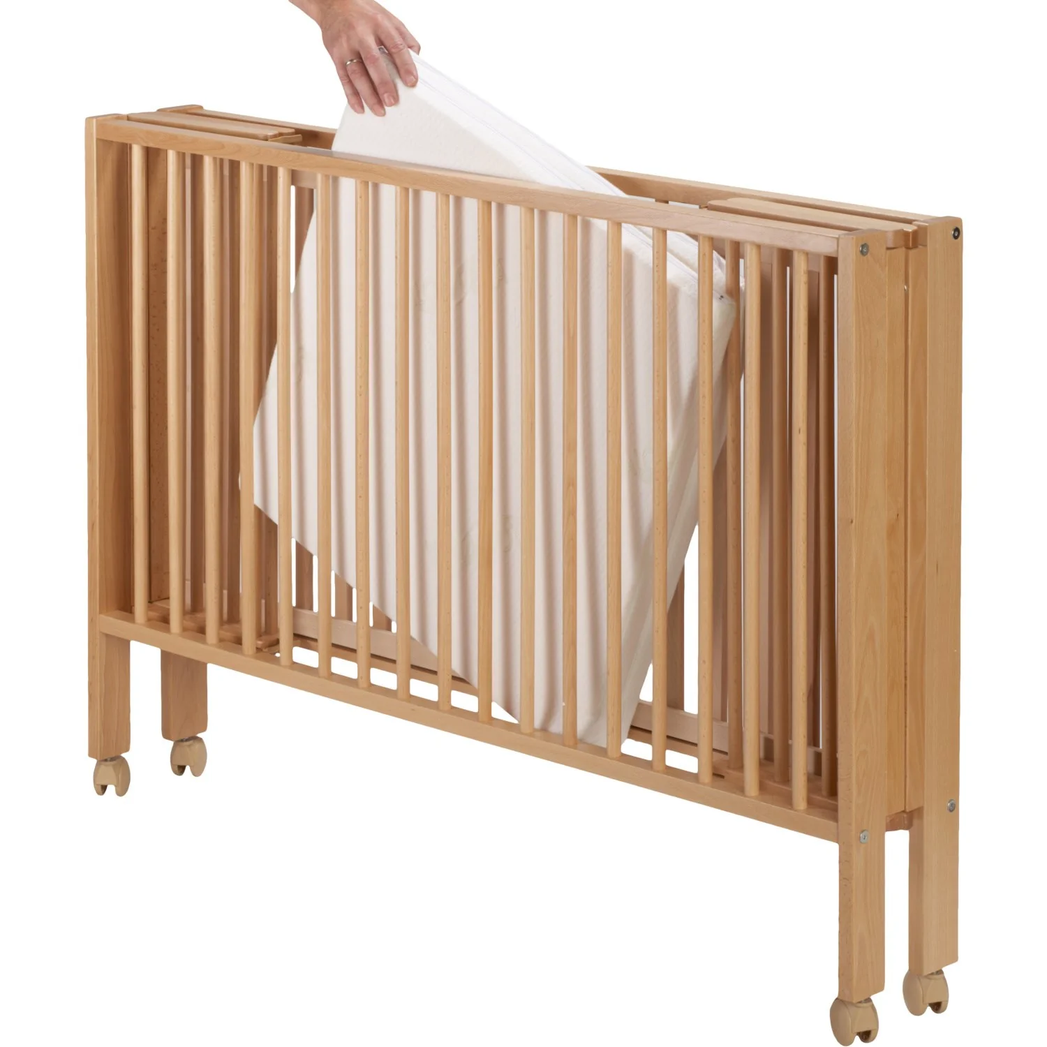 tiSsi® Nature Jori Foldable Bed Solid Beech - Image 19