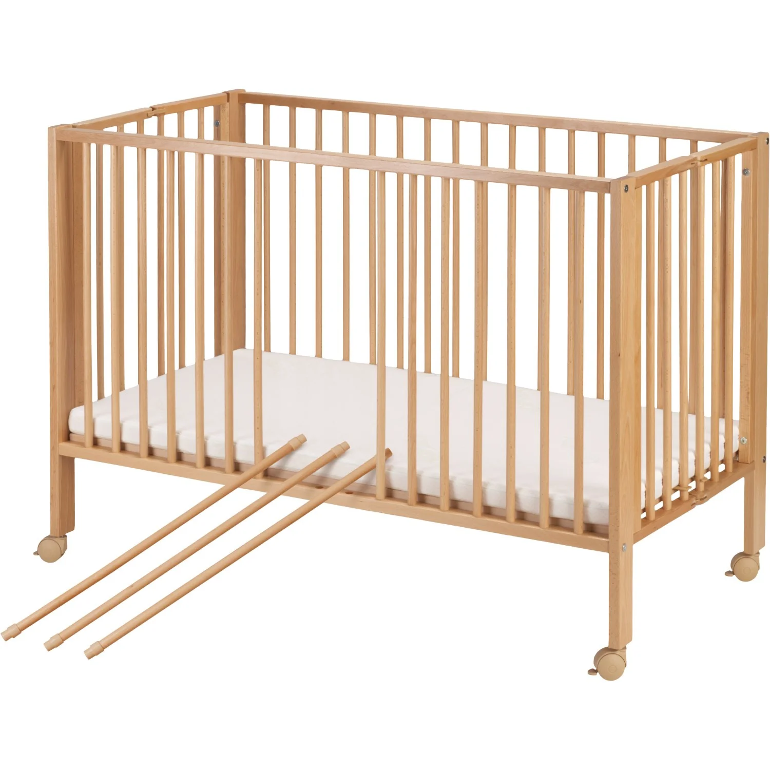 tiSsi® Nature Jori Foldable Bed Solid Beech - Image 20