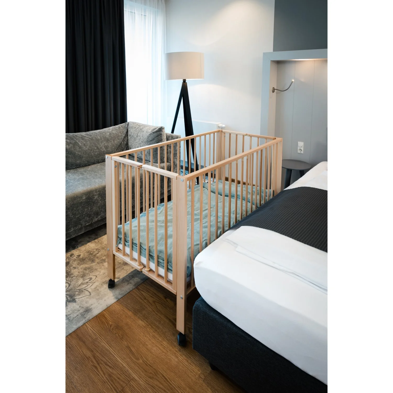 tiSsi® Nature Jori Foldable Bed Solid Beech - Image 6