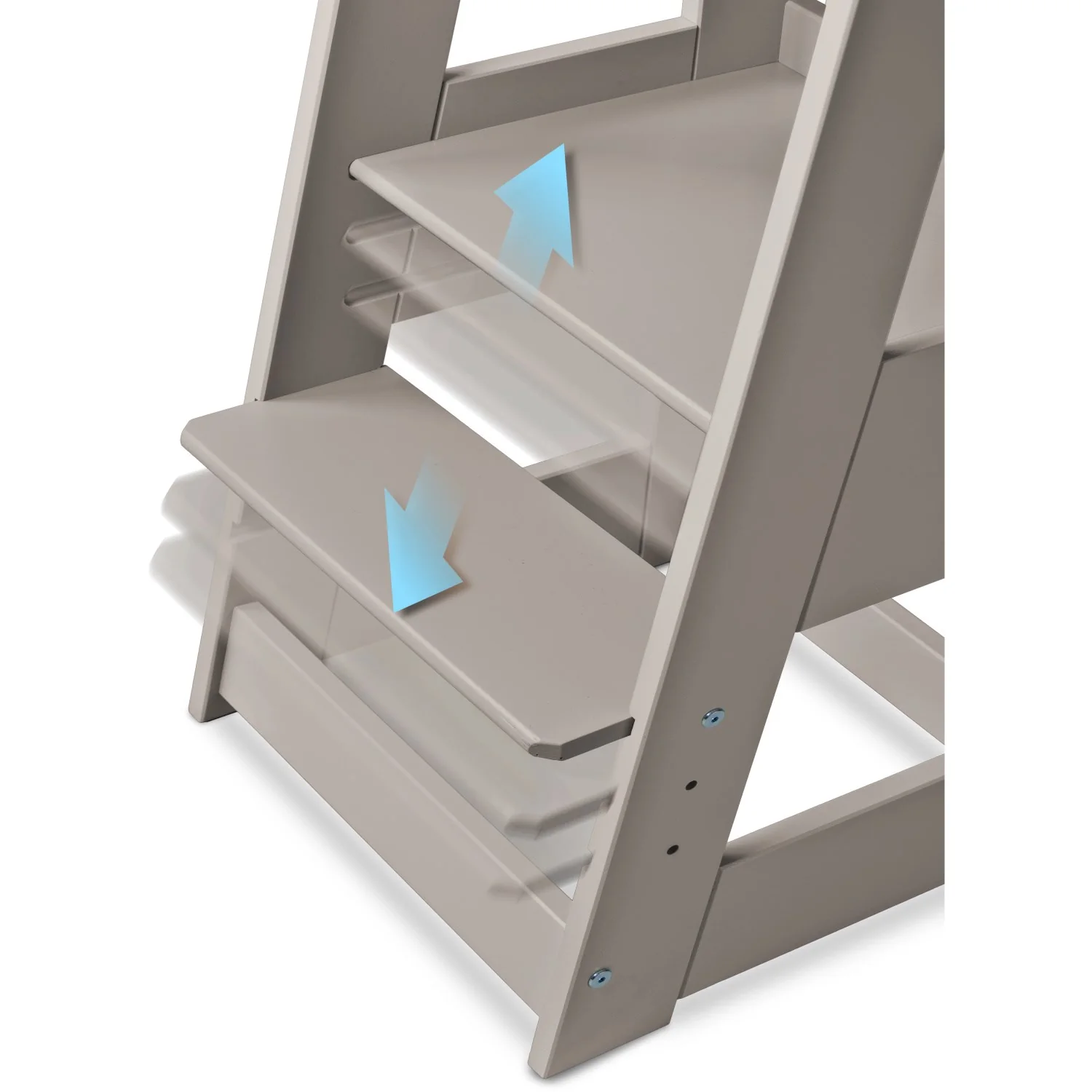 tiSsi® Stormy Grey Laquer Felix Learning Tower Solid Beech - Image 11