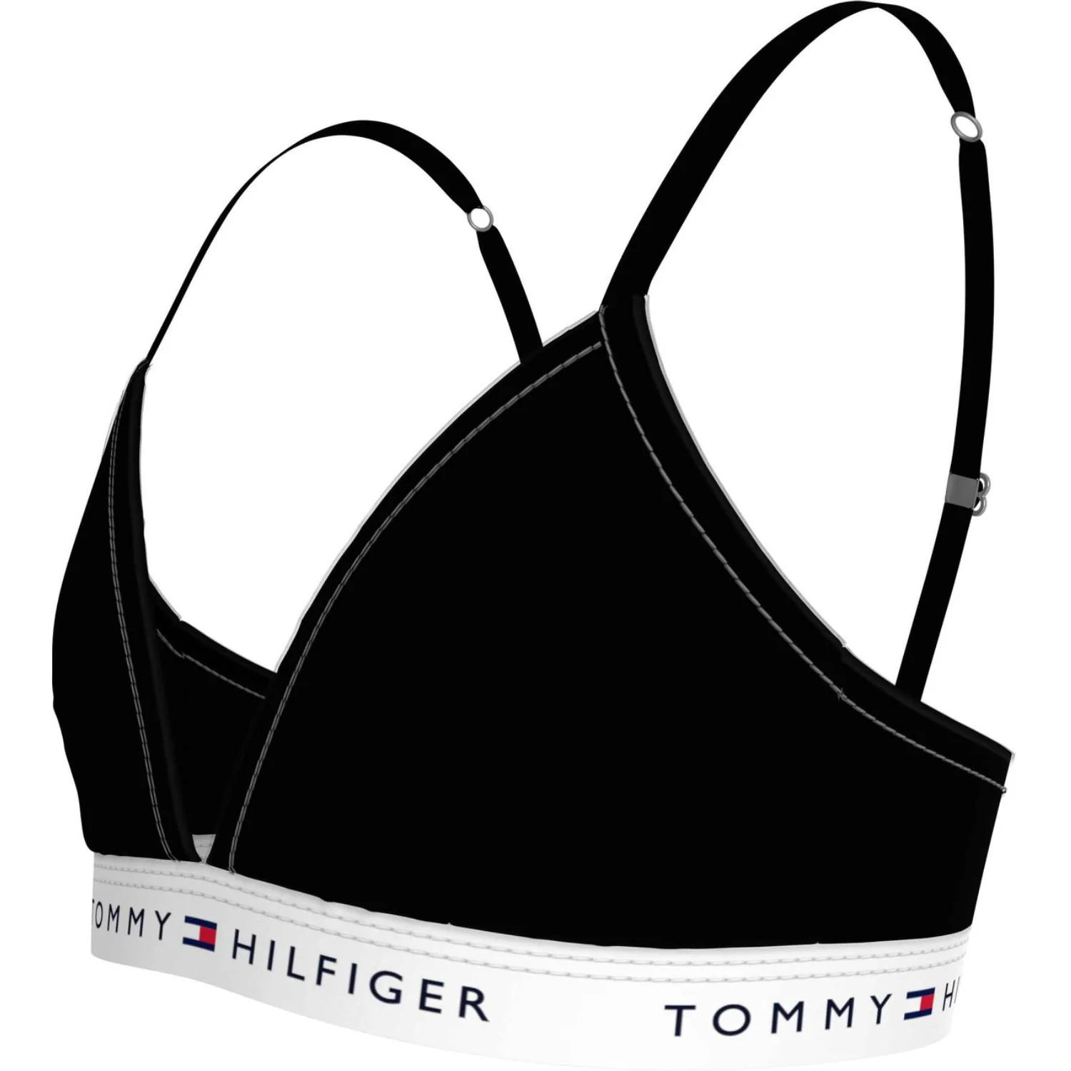Tommy Hilfiger Black Triangle Bra Fixed Foam - Image 3