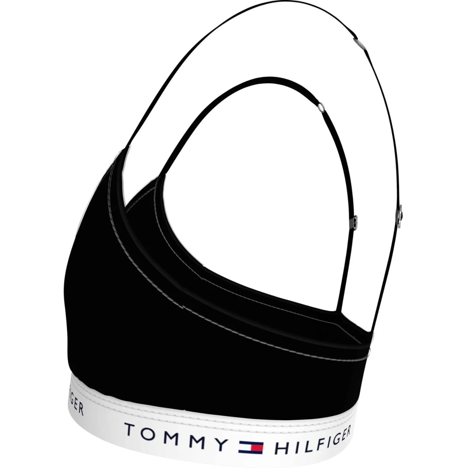 Tommy Hilfiger Black Triangle Bra Fixed Foam - Image 4