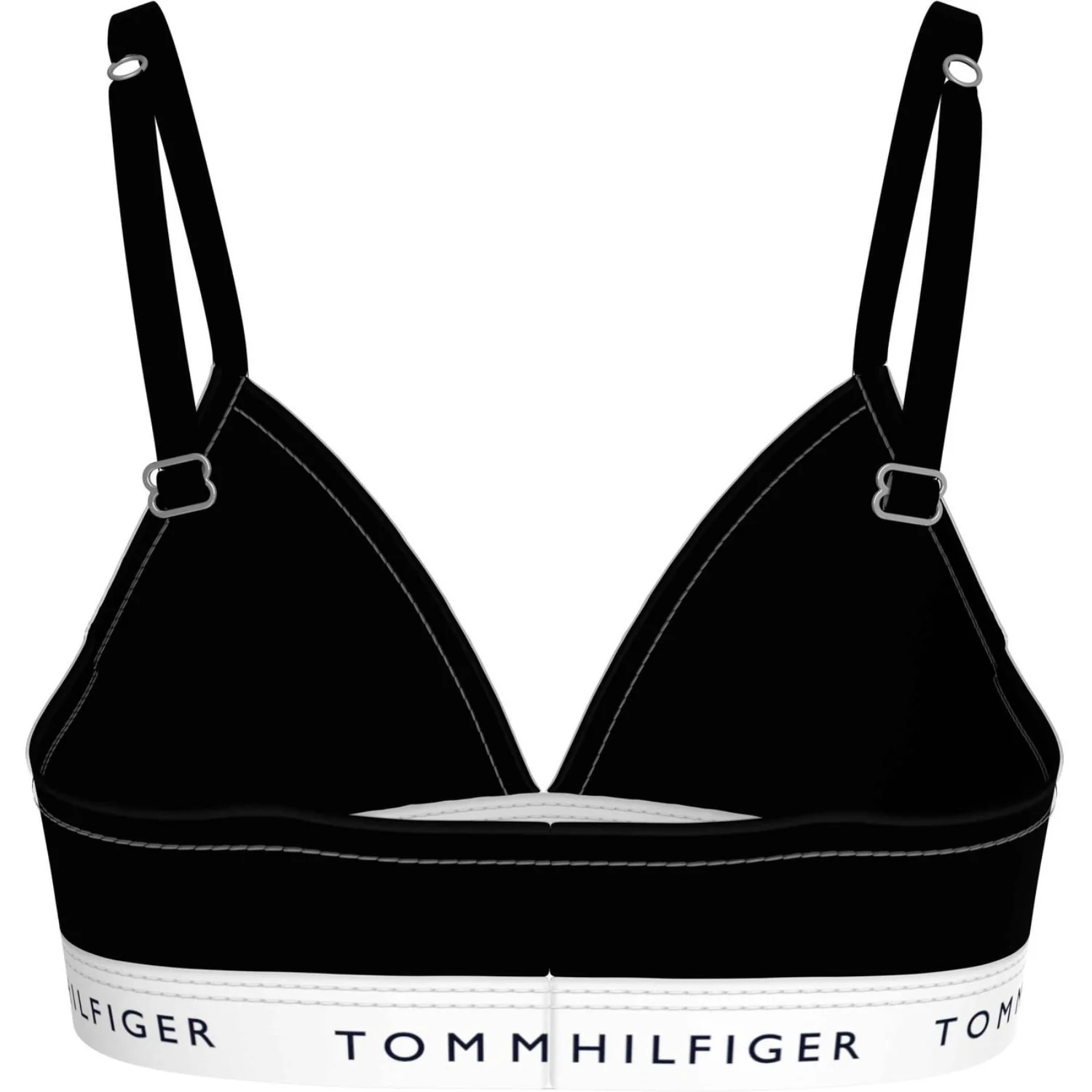 Tommy Hilfiger Black Triangle Bra Fixed Foam - Image 5