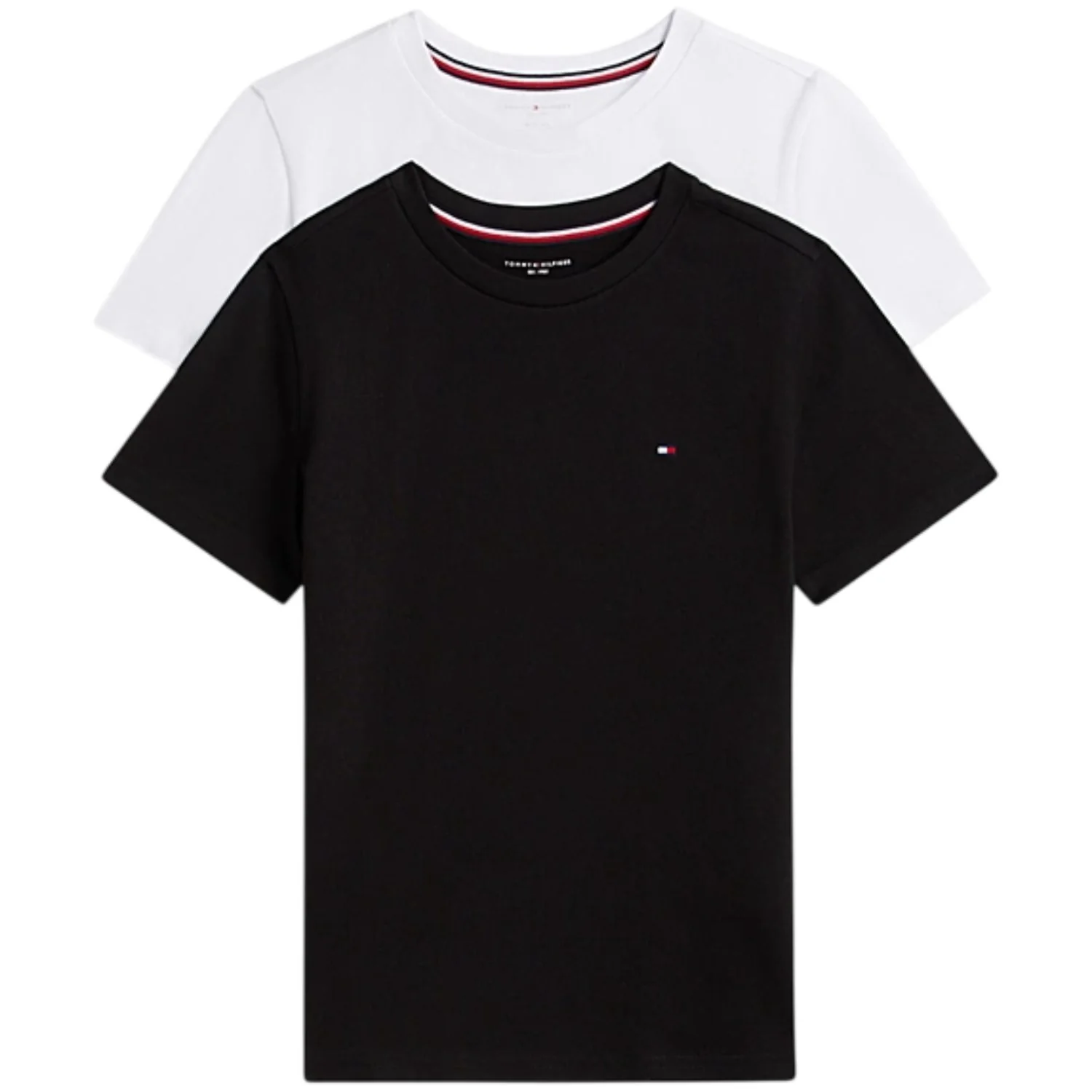 Tommy Hilfiger Black / White 2 Pk Ss Tee