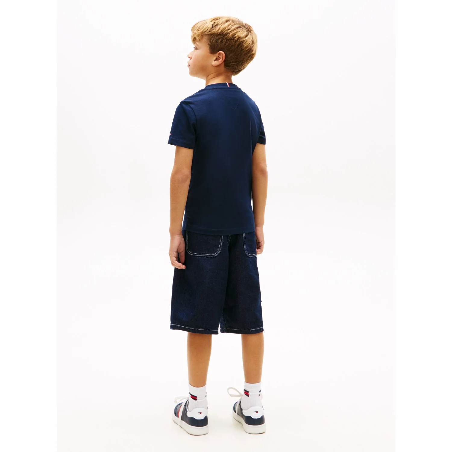 Tommy Hilfiger Dark Night Navy Basketball Graphic T-Shirt - Image 5