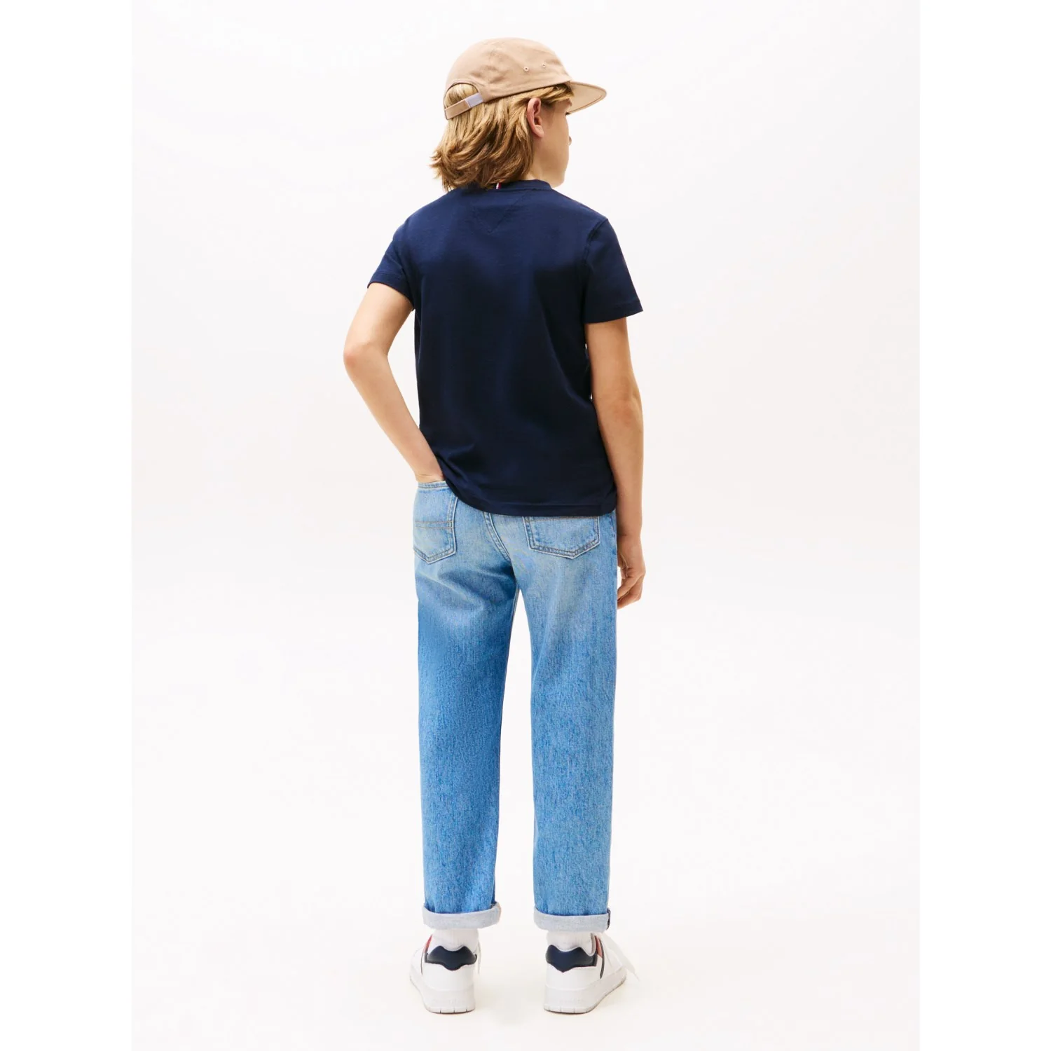 Tommy Hilfiger Dark Night Navy Essential Cotton Reg Fit Tee Ss - Image 4