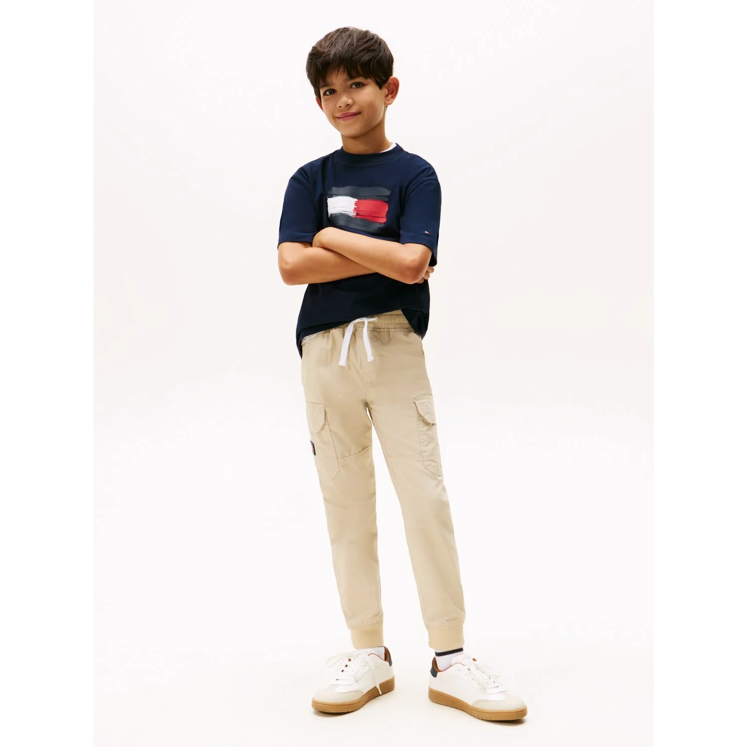 Tommy Hilfiger Dark Night Navy Flag Archive Tee Ss - Image 4