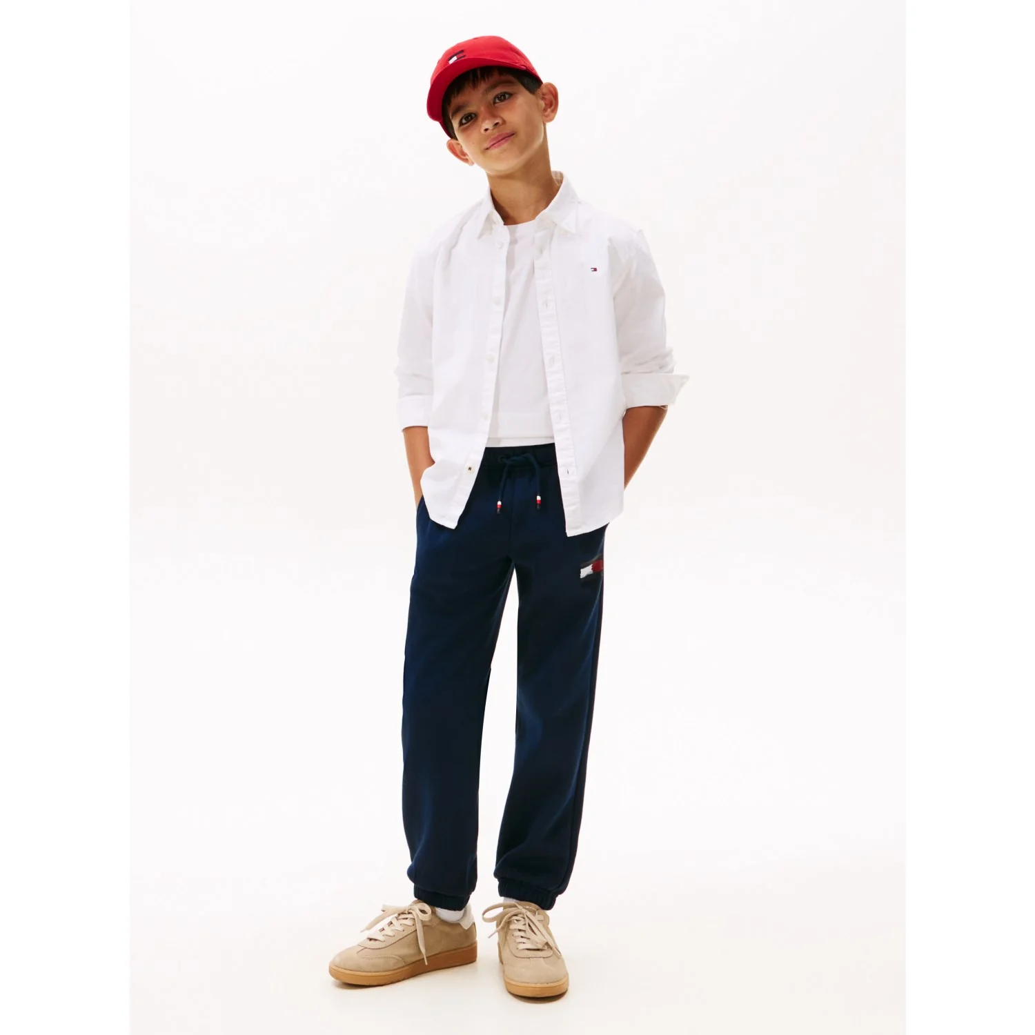 Tommy Hilfiger Dark Night Navy Flag Sweatpants - Image 2