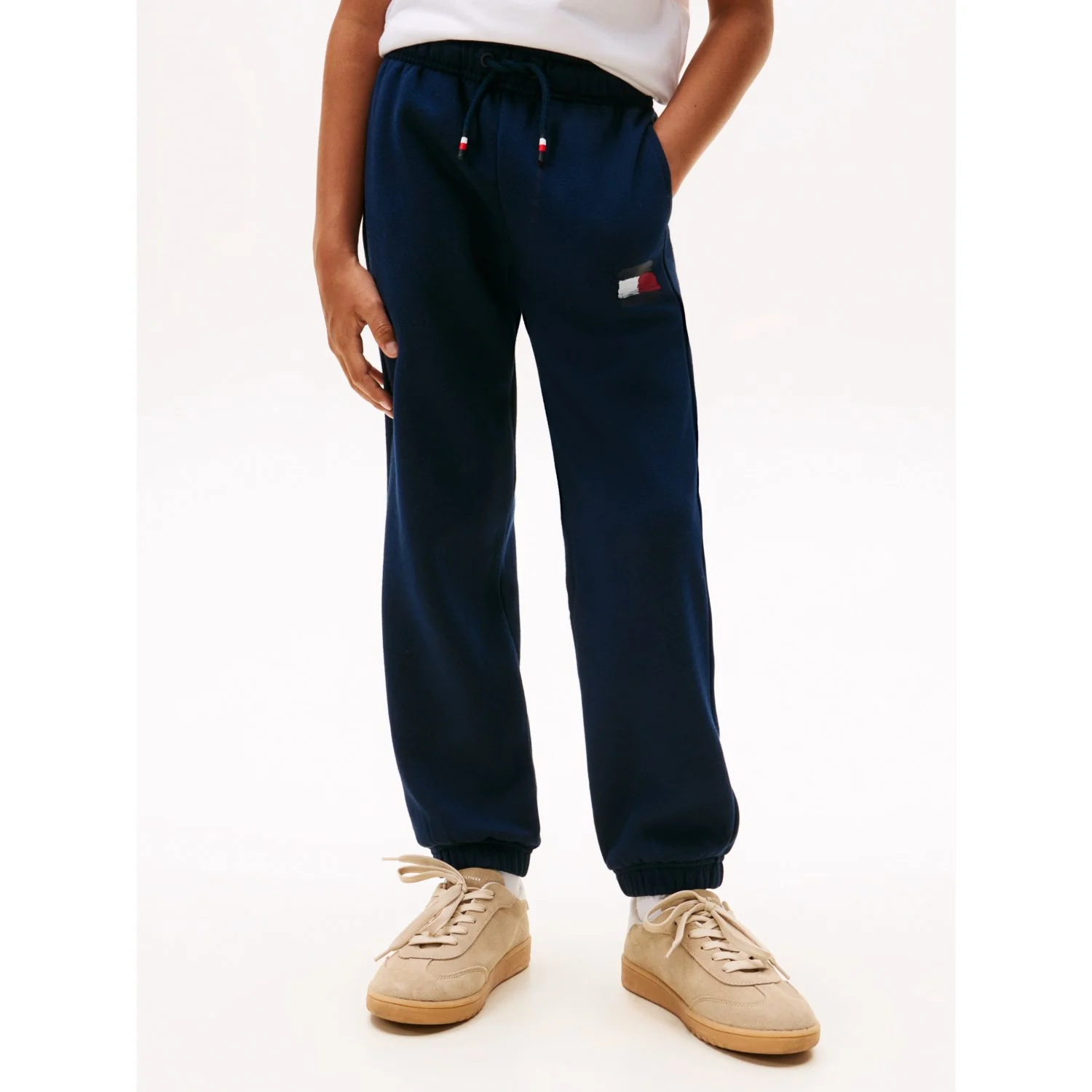 Tommy Hilfiger Dark Night Navy Flag Sweatpants - Image 4