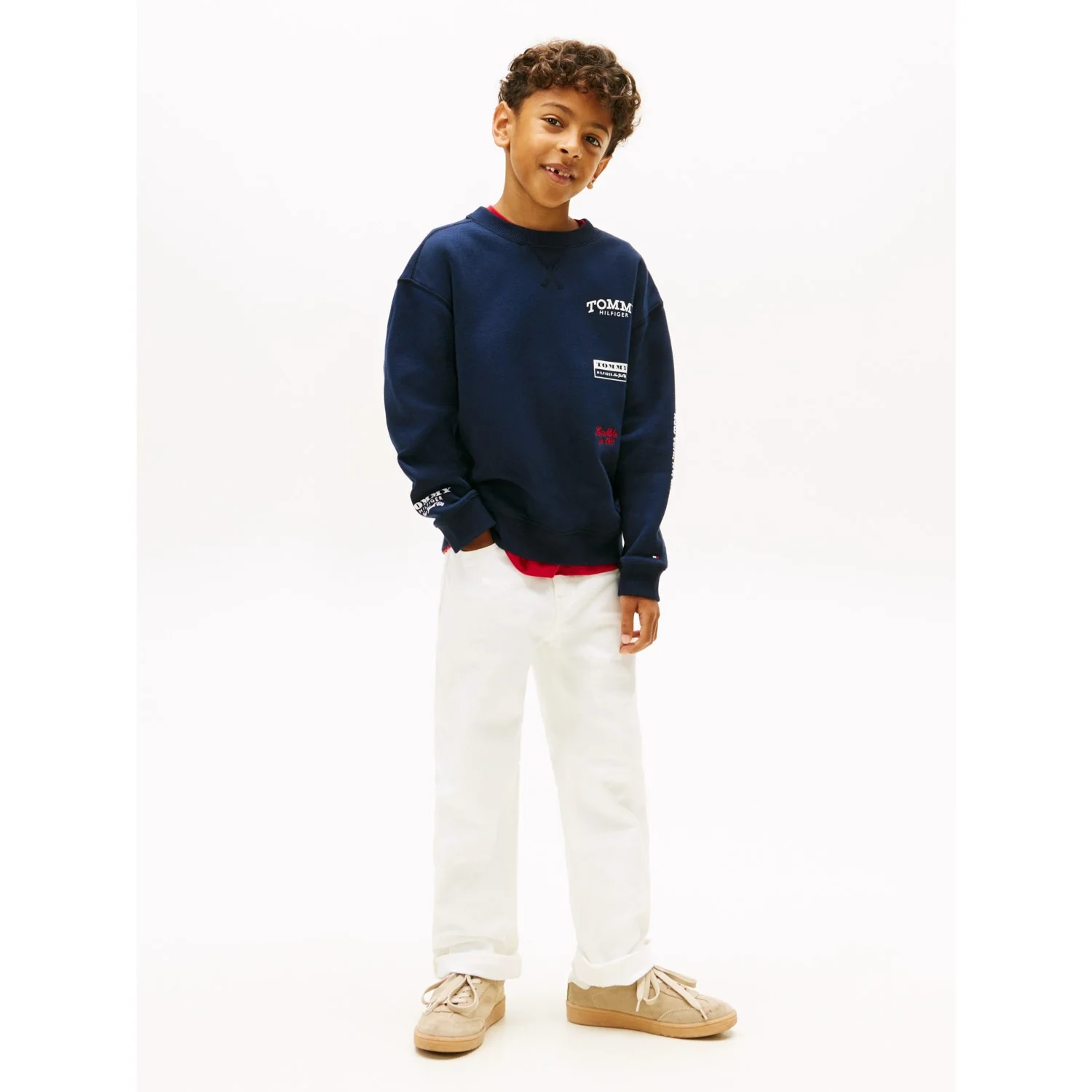 Tommy Hilfiger Dark Night Navy Multi Print Sweatshirt - Image 4