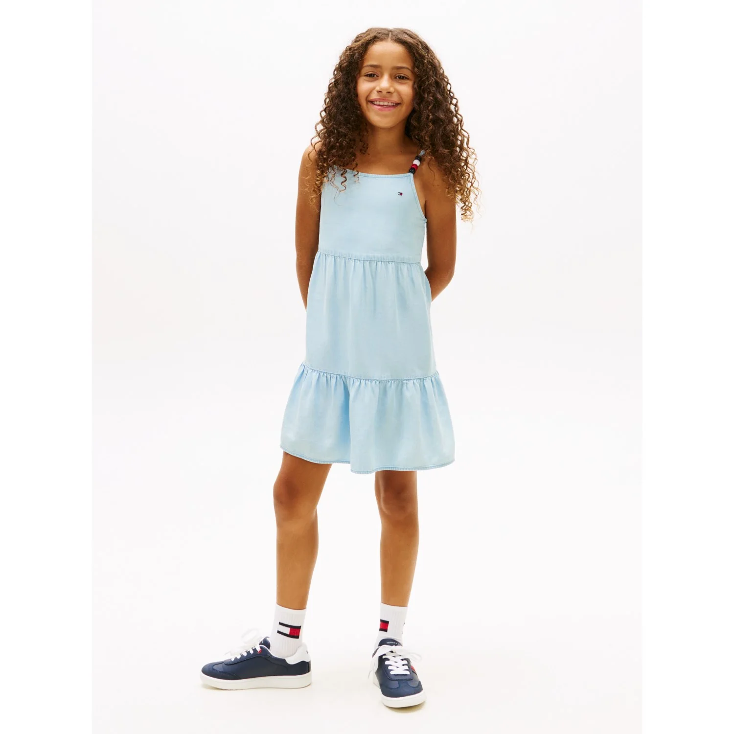 Tommy Hilfiger Denim Tencel Strap Dress - Image 2