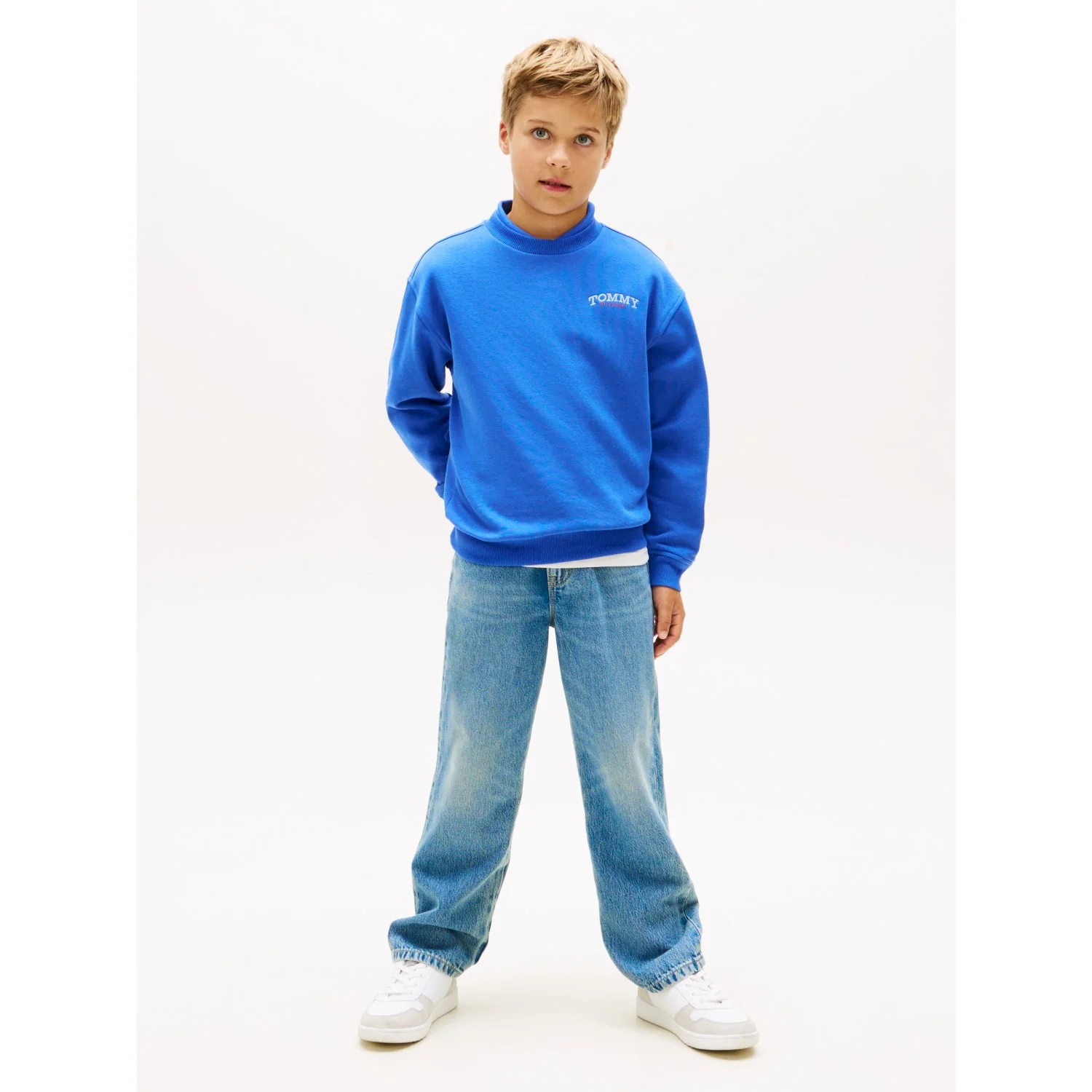 Tommy Hilfiger Empire Blue Monotype Graphic Sweatshirt - Image 2