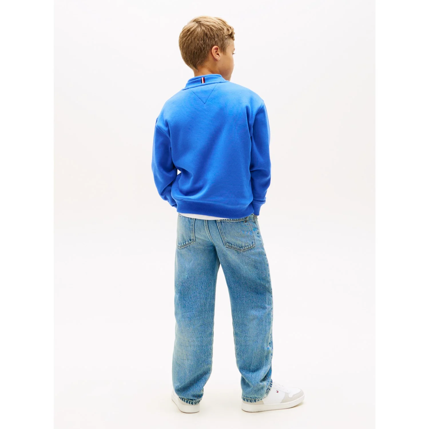 Tommy Hilfiger Empire Blue Monotype Graphic Sweatshirt - Image 5